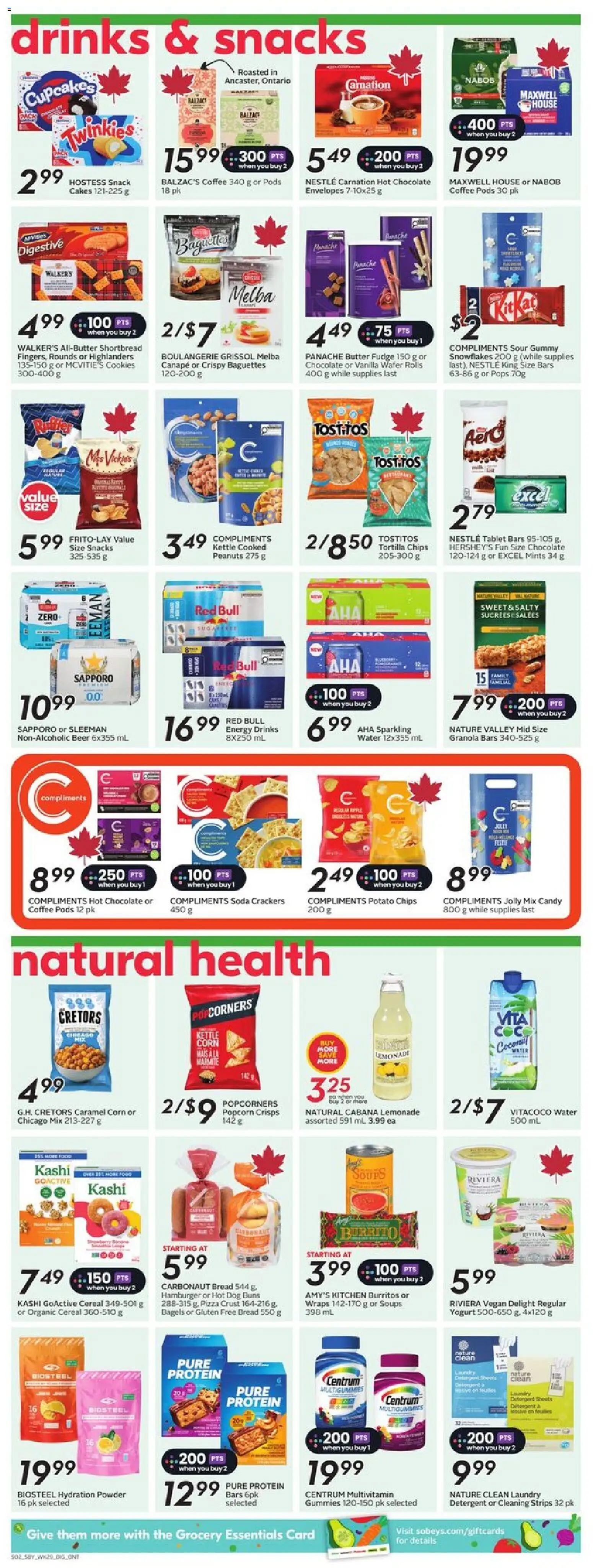 Sobeys flyer valid from 13.11.2025 | Page: 10 | Products: Tablet, Powder, Detergent, Butter