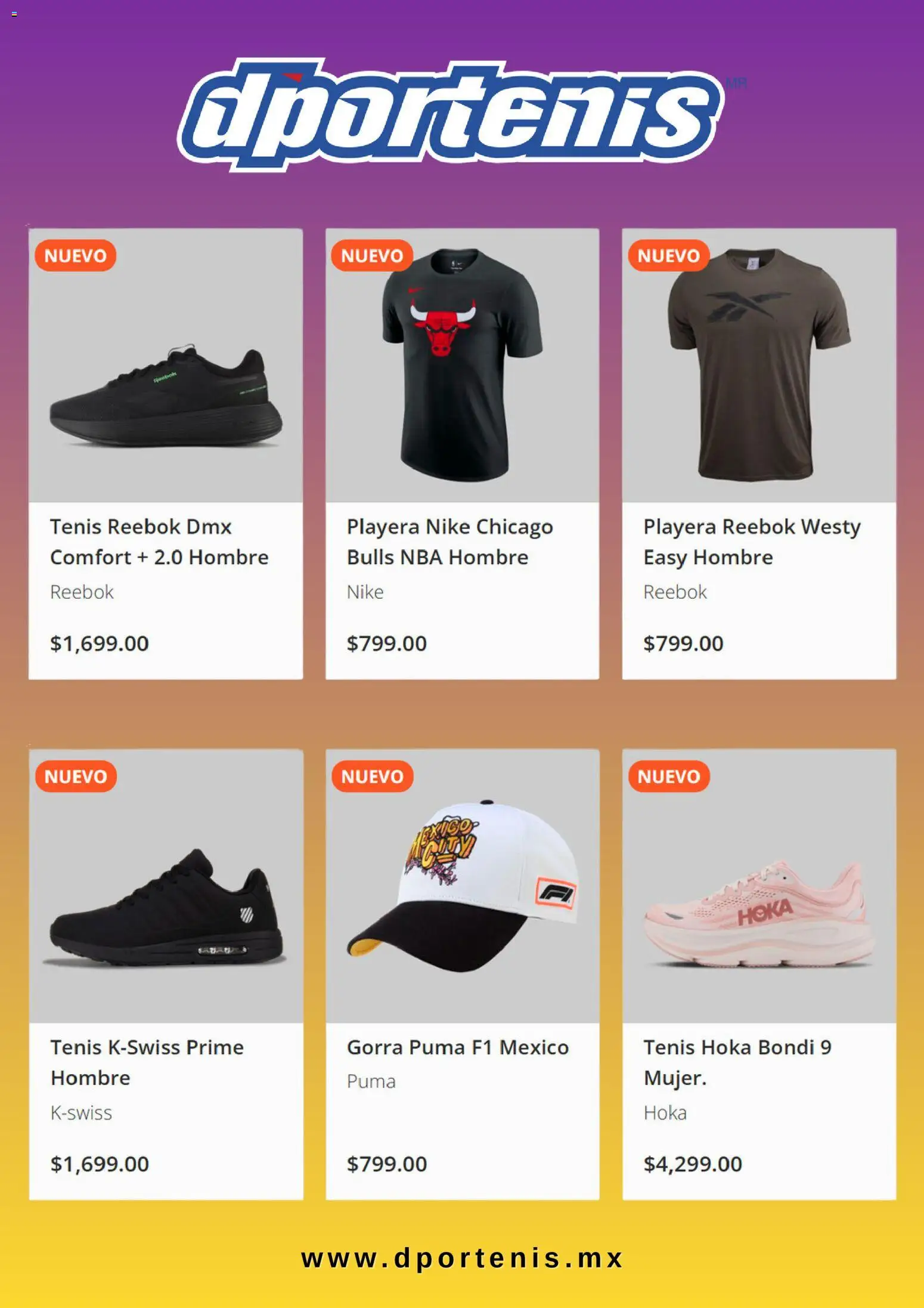 Nuevas ofertas de Dportenis válidas en toda la República Mexicana desde el 08.01.2026. ¡Encuentra las mejores ofertas en Dportenis catálogo! | Página: 8 | Productos: Tenis, Gorra, Playera