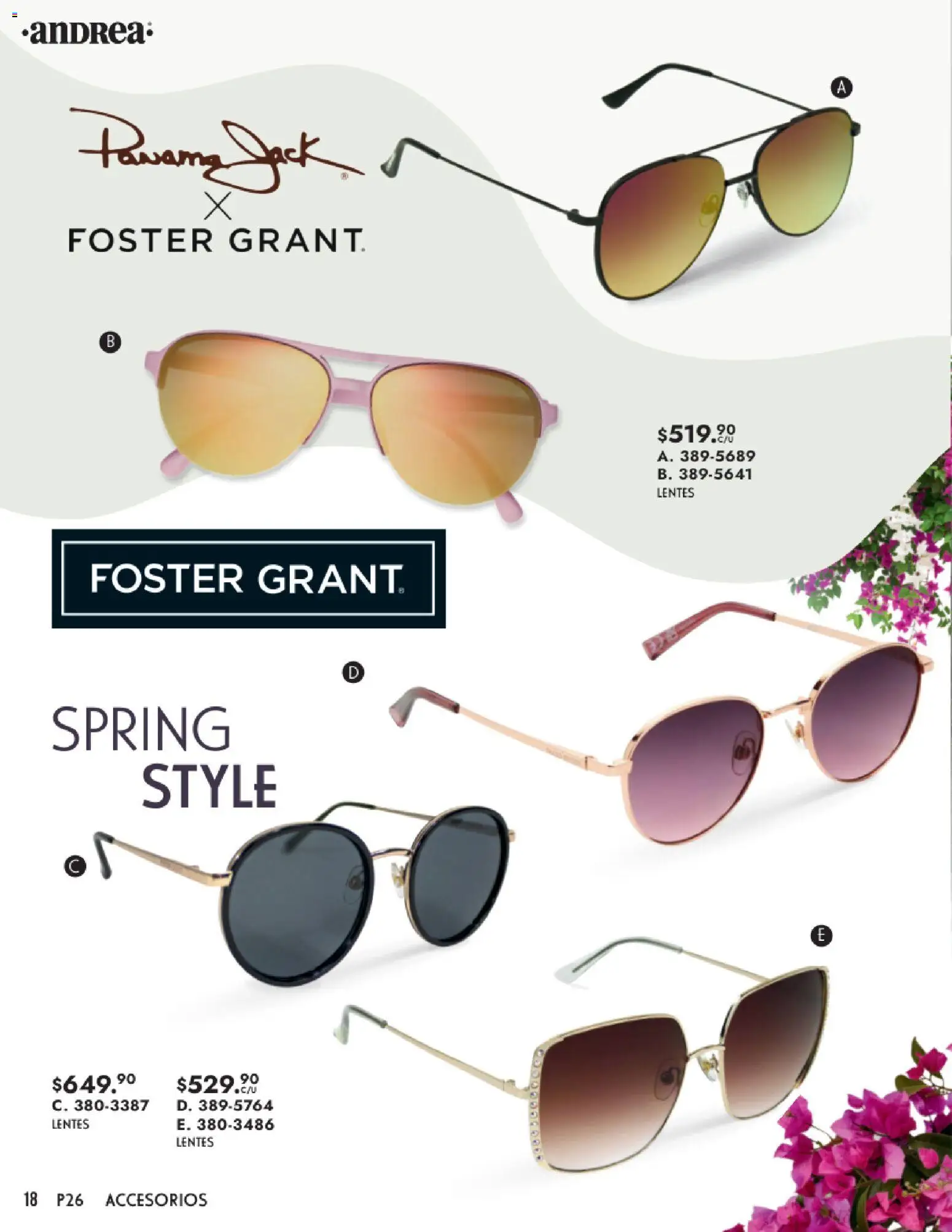 Nuevas ofertas de Andrea válidas en toda la República Mexicana desde el 25.01.2026. ¡Encuentra las mejores ofertas en Andrea catálogo Primavera! | Página: 18 | Productos: Lentes