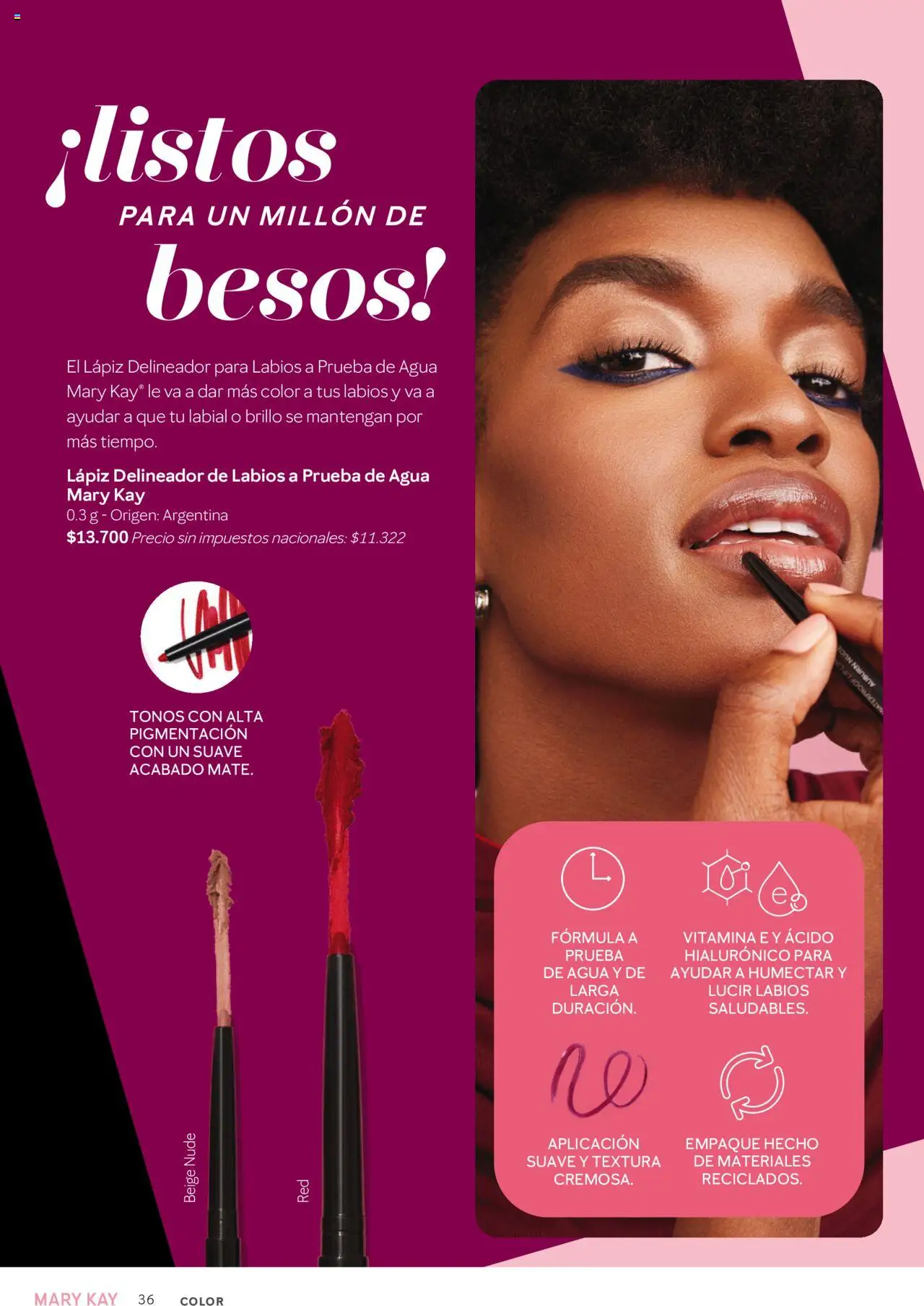 Mary Kay catálogo Invierno │ válido desde el 01.07.2025 | Página: 36 | Productos: Delineador, Brillo, Agua