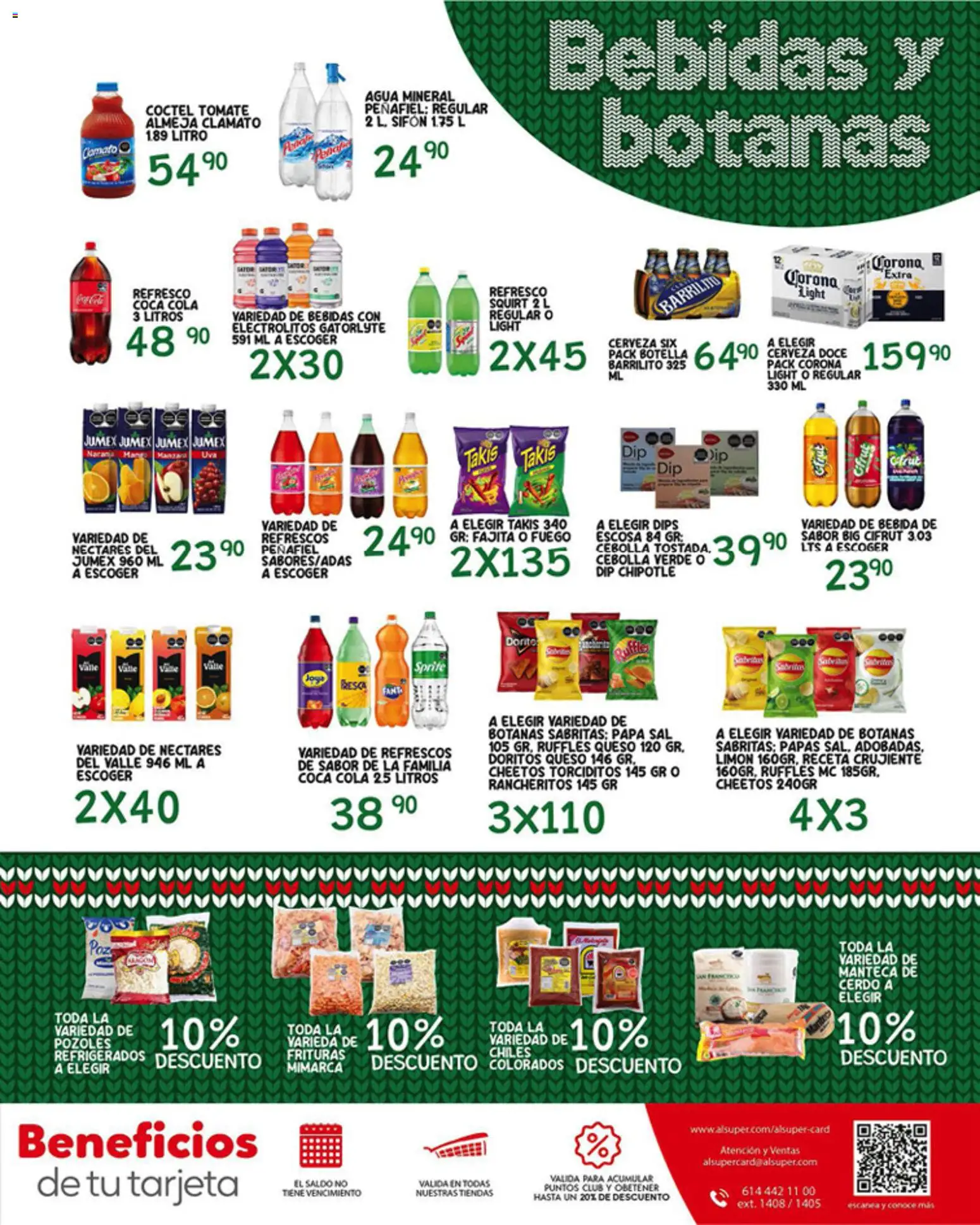 Nuevas ofertas de Alsuper válidas en toda la República Mexicana desde el 28.11.2025. ¡Encuentra las mejores ofertas en Alsuper folleto Durango! | Página: 7 | Productos: Refresco, Tomate, Cerveza, Manga