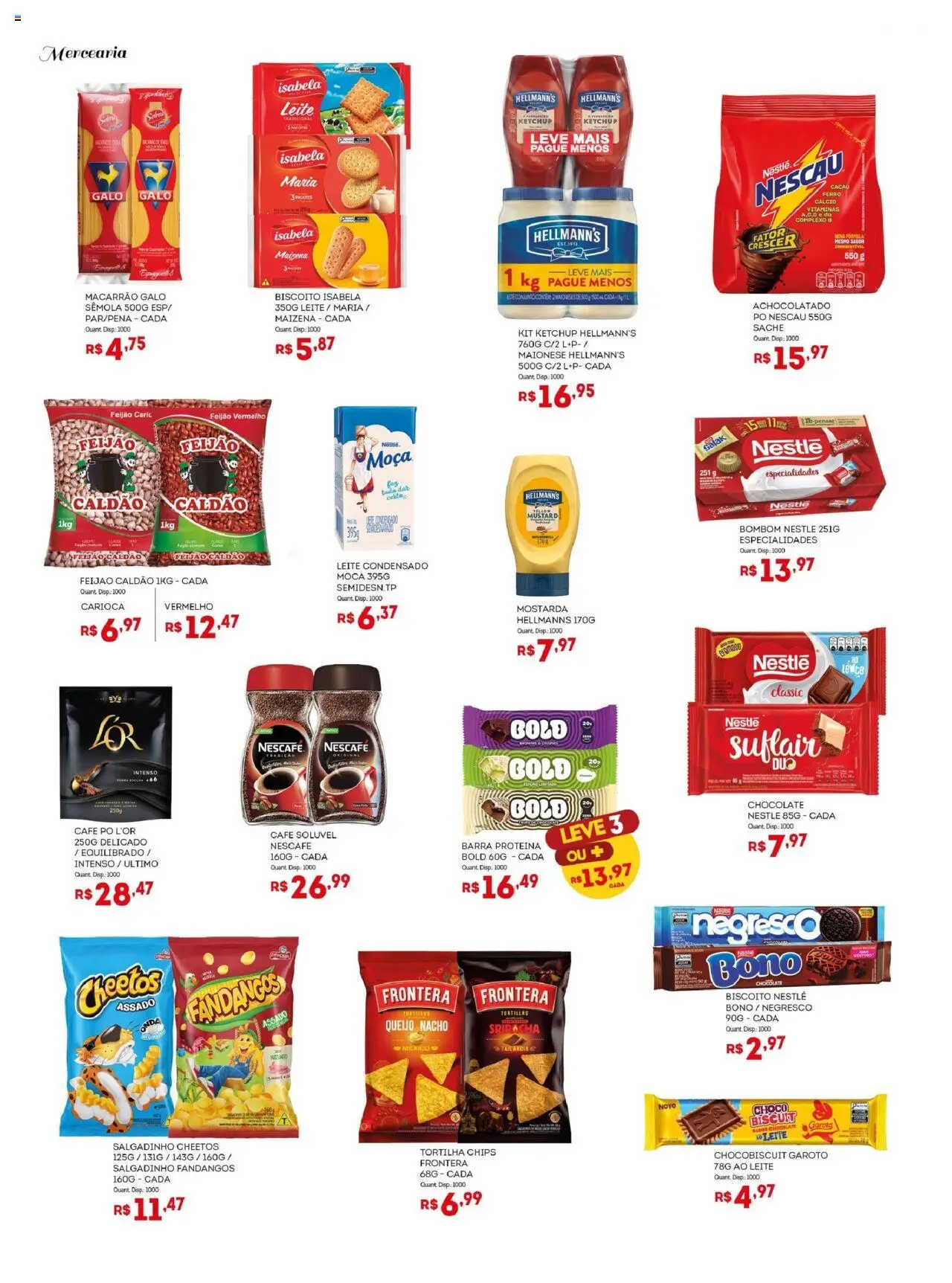 Bistek Supermercados Folheto - válido de 08.10.2025 | Página: 2 | Produtos: Achocolatado, Leite, Macarrão, Café solúvel