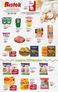 Bistek Supermercados ofertas Quarta dos Frios - Pré-Visualização do folheto da loja Bistek Supermercados, válido de 22.04.2026