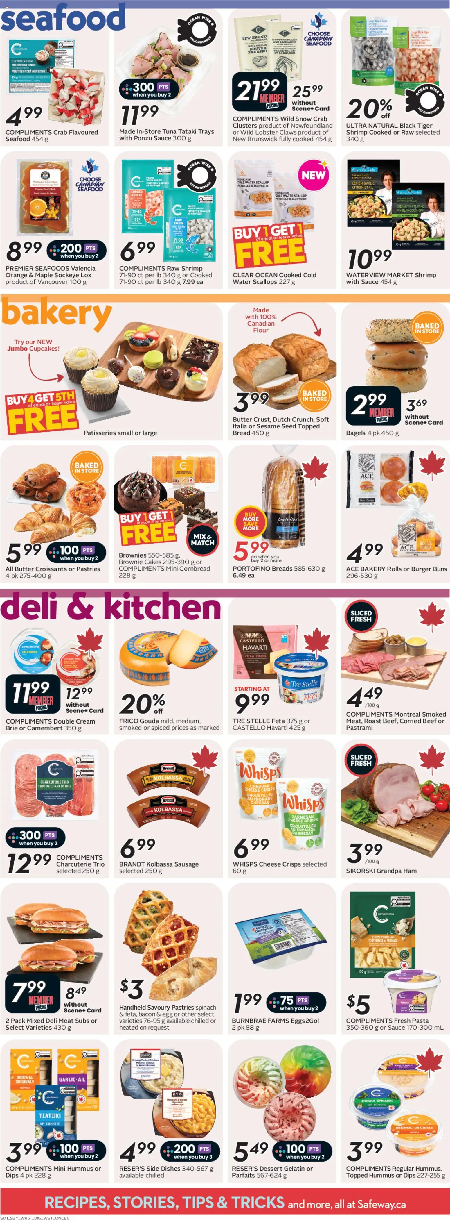 Safeway flyer valid from 16.04.2026 | Page: 9 | Products: Cream, Bakery, Butter, Ham