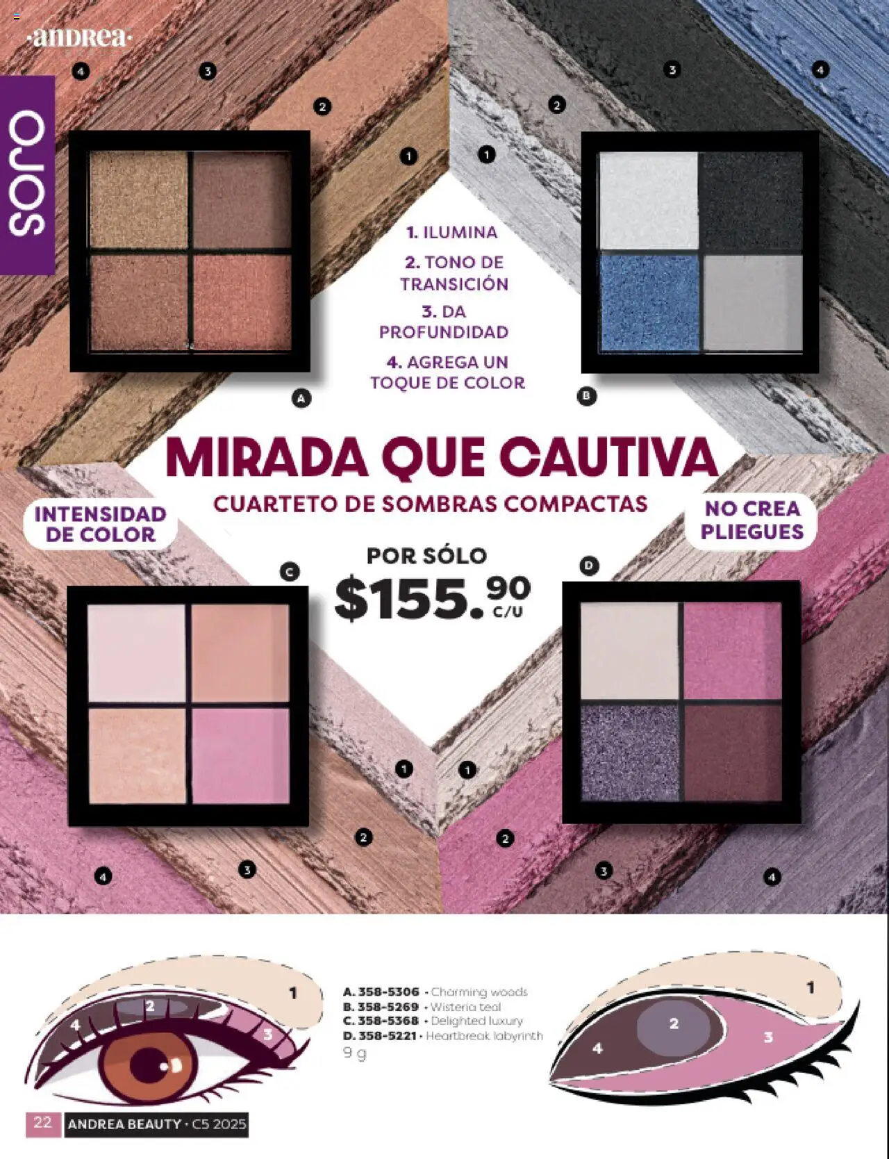 Nuevas ofertas de Andrea válidas en toda la República Mexicana desde el 03.10.2025. ¡Encuentra las mejores ofertas en Andrea - Catálogo Beauty - 20% en todo el catálogo! | Página: 22