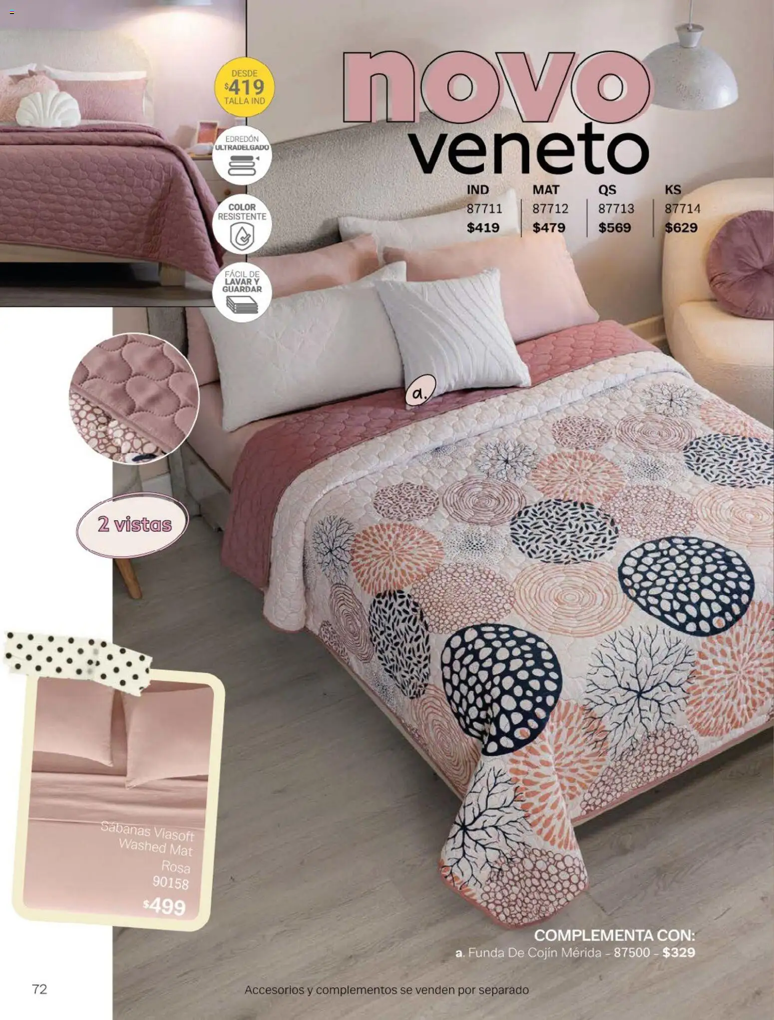 Nuevas ofertas de Vianney válidas en toda la República Mexicana desde el 23.01.2026. ¡Encuentra las mejores ofertas en Vianney catálogo Chavos! | Página: 74 | Productos: Funda, Sabanas