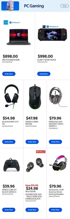Preview of Walmart flyer - Extended Aisle from shop Walmart valid from 19.03.2026 | Page: 5 | Products: PC, Mouse