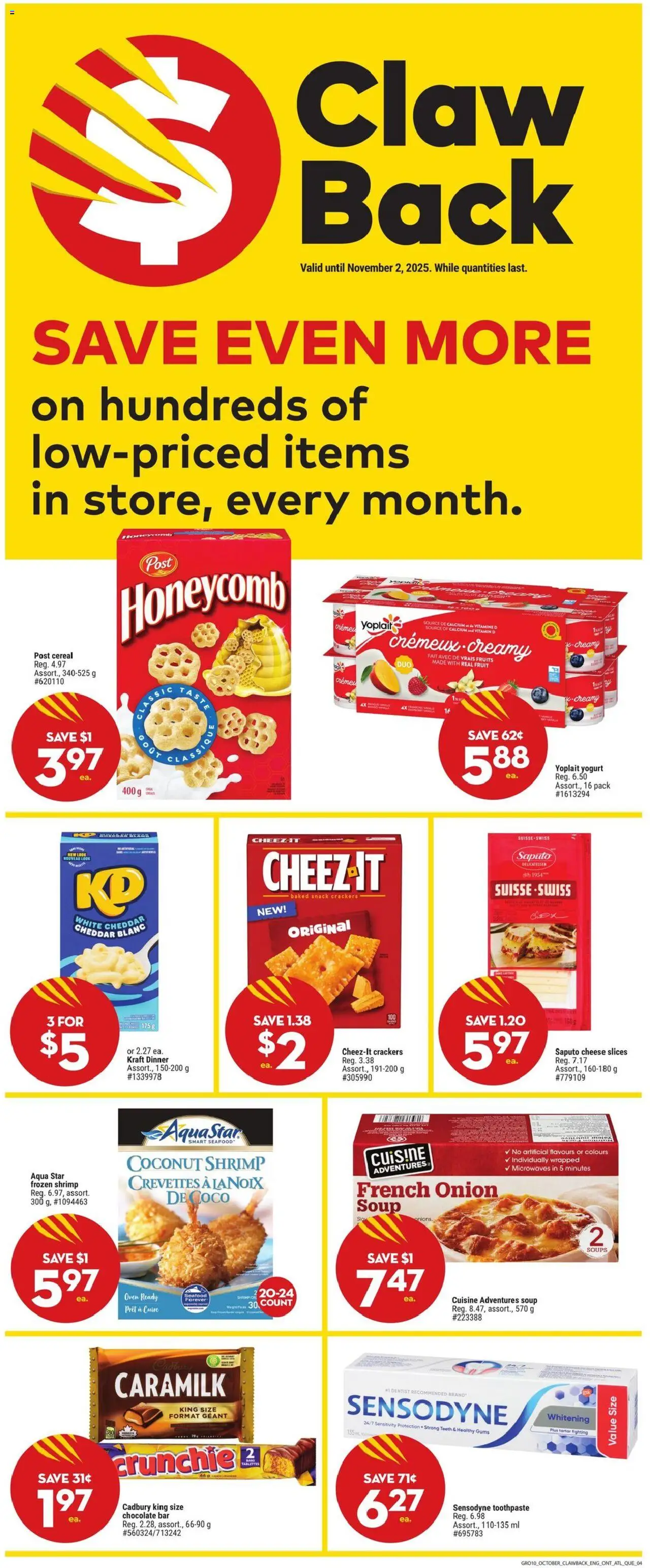 Giant Tiger flyer valid from 08.10.2025 | Page: 6 | Products: Oven, Cheese, Yogurt, Chocolate