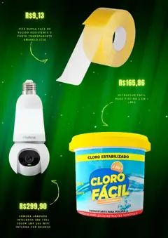 Mercado Livre - Ofertas atuais - Pré-Visualização do folheto da loja Mercado Livre, válido de 01.04.2026 | Página: 4 | Produtos: Cloro, Piscina, Câmera, Desinfetante