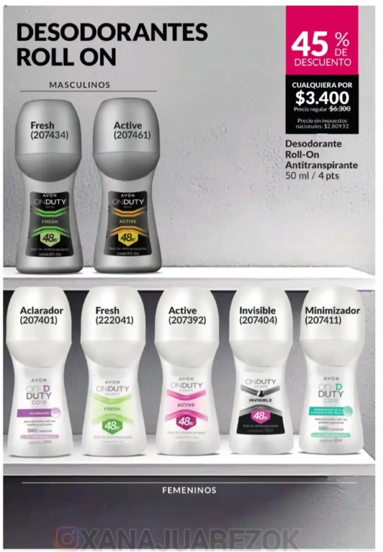 Avon - Campaña 3/2026 │ válido desde el 01.03.2026 | Página: 152 | Productos: Desodorante, Antitranspirante