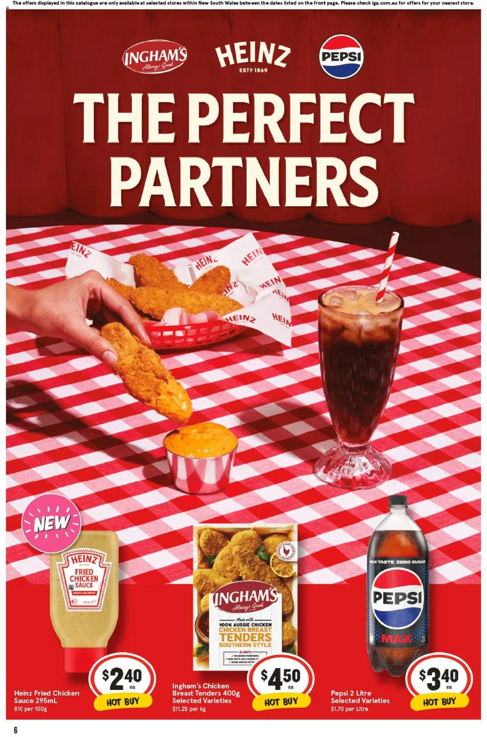 IGA catalogue - valid from 05.11.2025 | Page: 6 | Products: Chicken, Pepsi, Sauce, Sugar