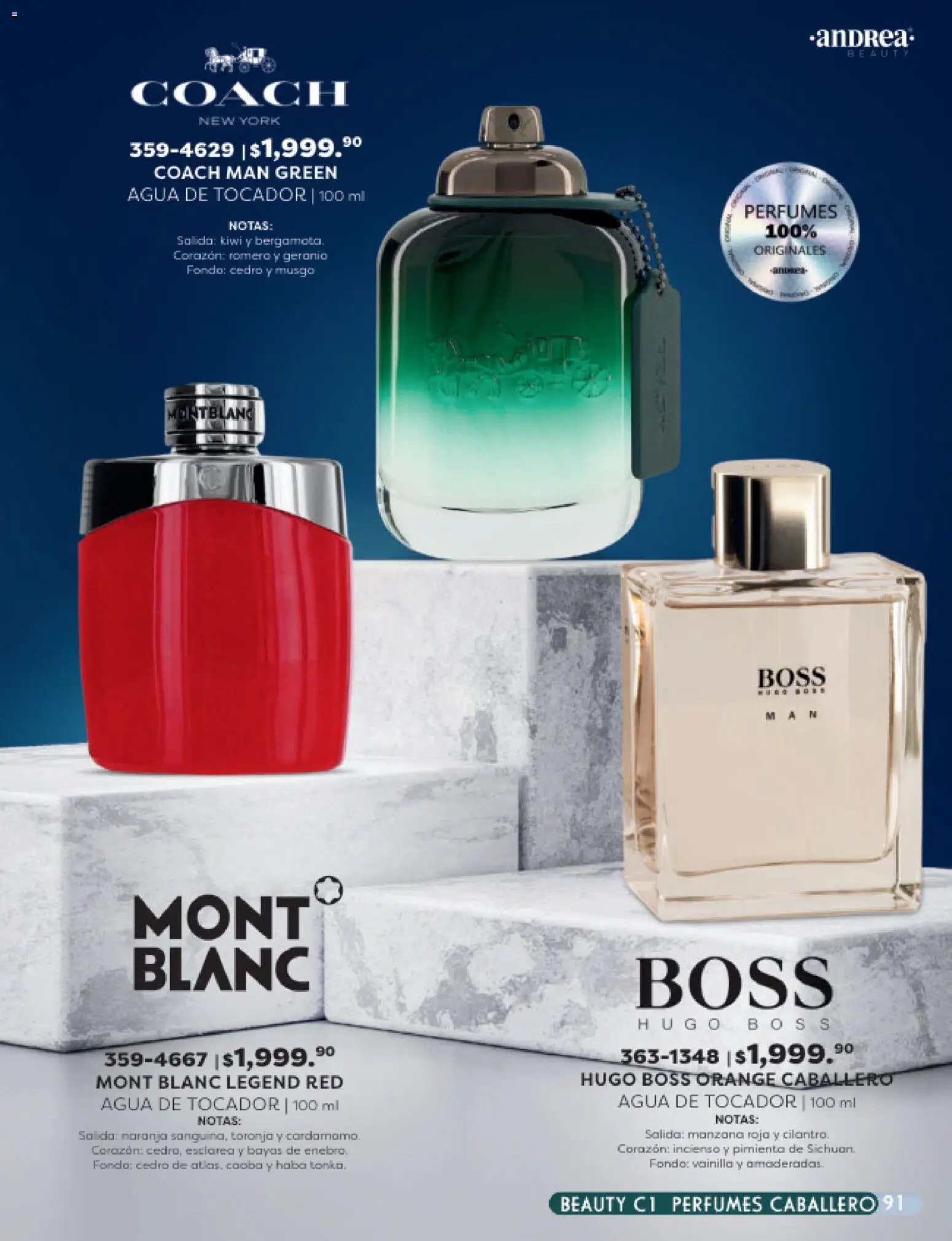 Nuevas ofertas de Andrea válidas en toda la República Mexicana desde el 25.01.2026. ¡Encuentra las mejores ofertas en Andrea catálogo Beauty! | Página: 91 | Productos: Pimienta, Manzana, Agua, Toronja