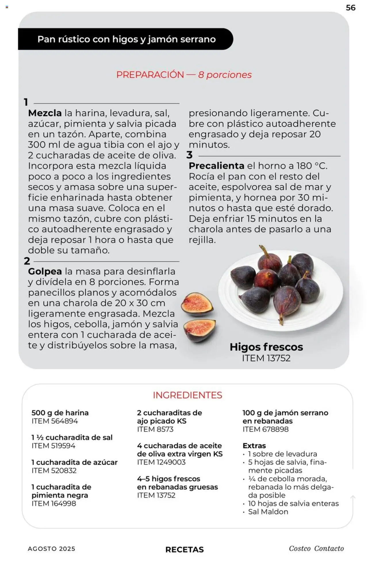 Nuevas ofertas de Costco válidas en toda la República Mexicana desde el 07.08.2025. ¡Encuentra las mejores ofertas en Costco - Catálogo Agosto! | Página: 56 | Productos: Harina, Sal, Pimienta, El horno