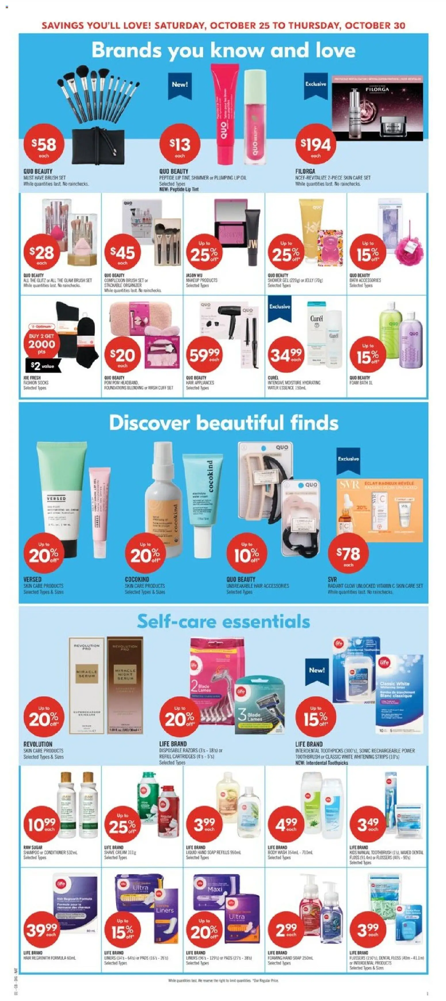 Shoppers flyer valid from 25.10.2025 | Page: 13 | Products: Shampoo, Body wash, Bath, Oil