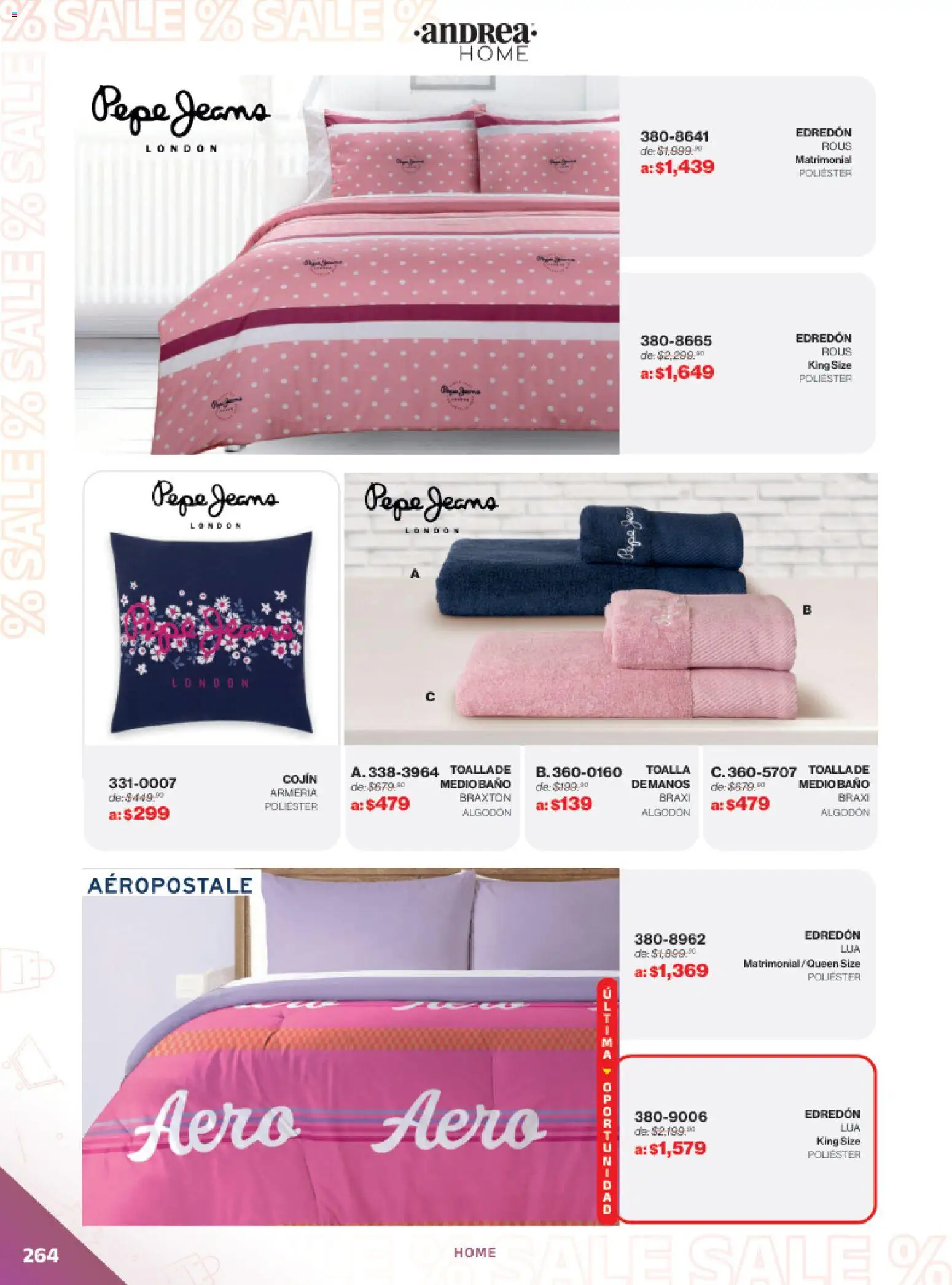 Nuevas ofertas de Andrea válidas en toda la República Mexicana desde el 21.12.2025. ¡Encuentra las mejores ofertas en Andrea catálogo Outlet! | Página: 264 | Productos: Toalla, Algodón, Baño