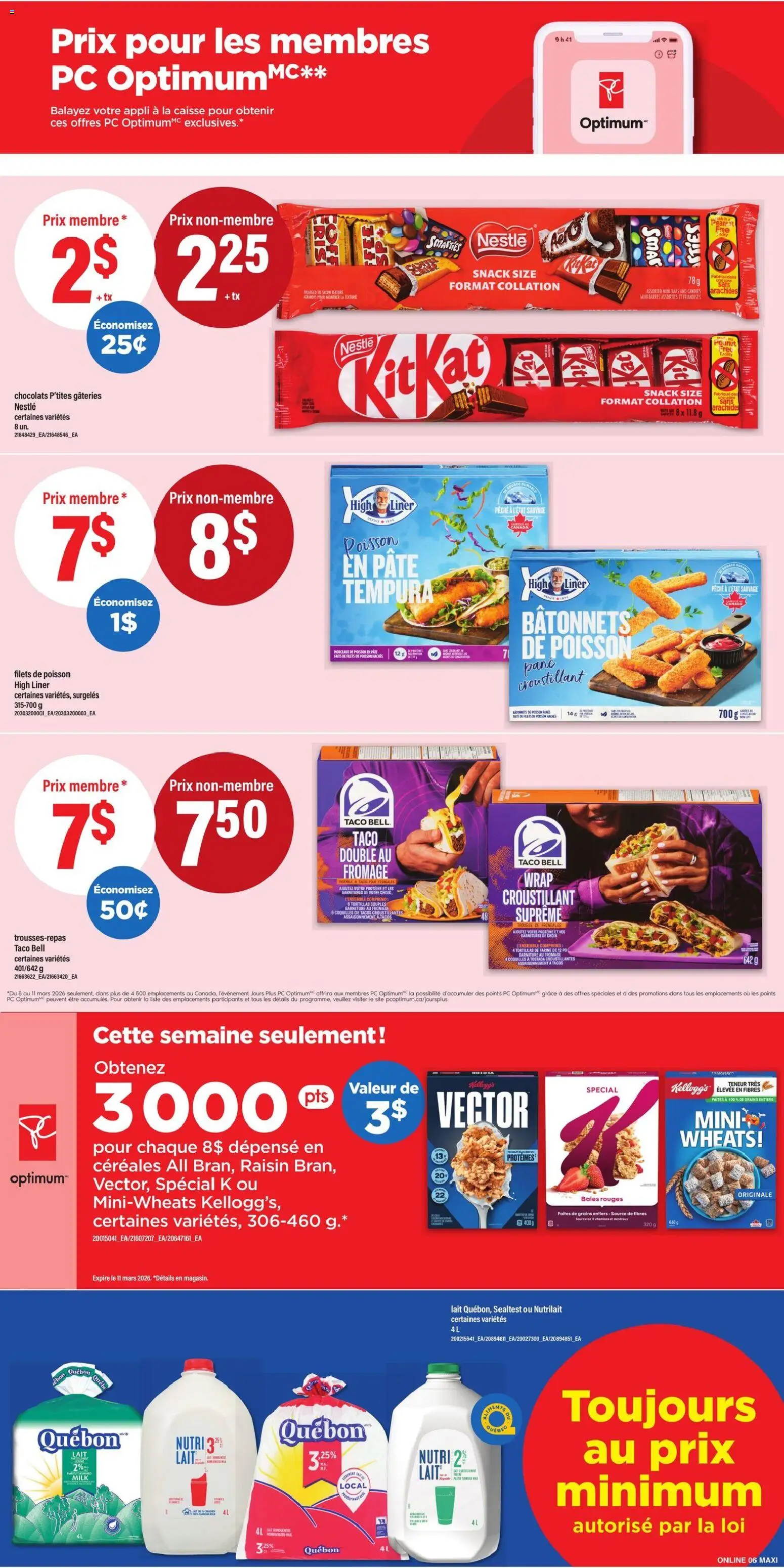 Maxi flyer valid from 05.03.2026 | Page: 9 | Products: Candies, PC, Milk