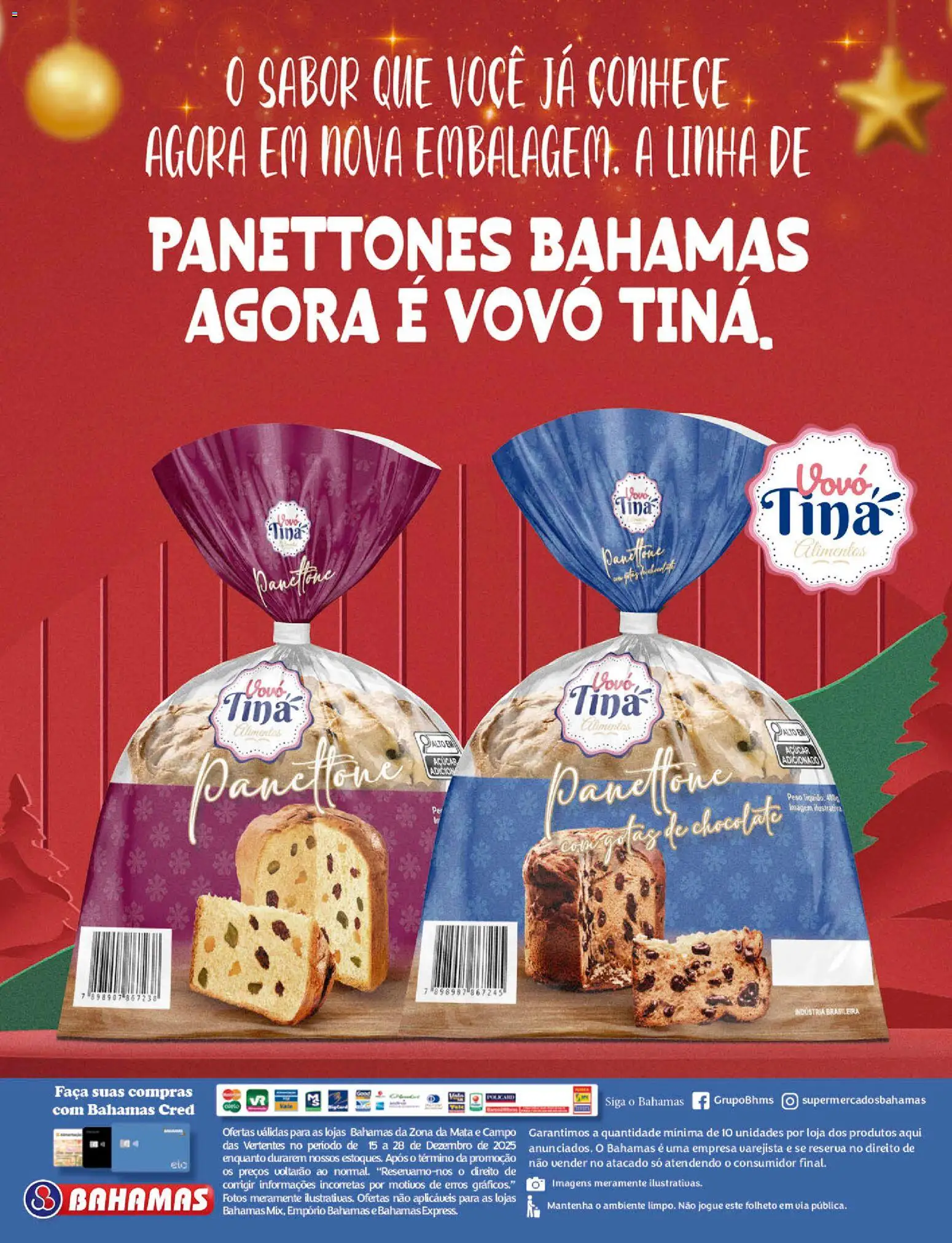 Bahamas Supermercados Folheto - válido de 15.12.2025 | Página: 12 | Produtos: Faca, Chocolate, Açúcar