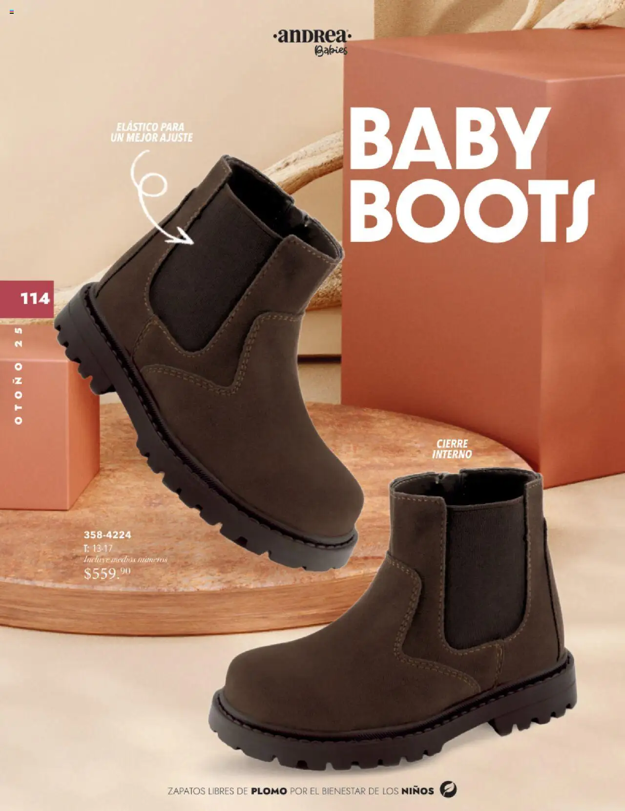Nuevas ofertas de Andrea válidas en toda la República Mexicana desde el 24.08.2025. ¡Encuentra las mejores ofertas en Andrea - Catálogo Infantil Baby! | Página: 26 | Productos: Zapatos