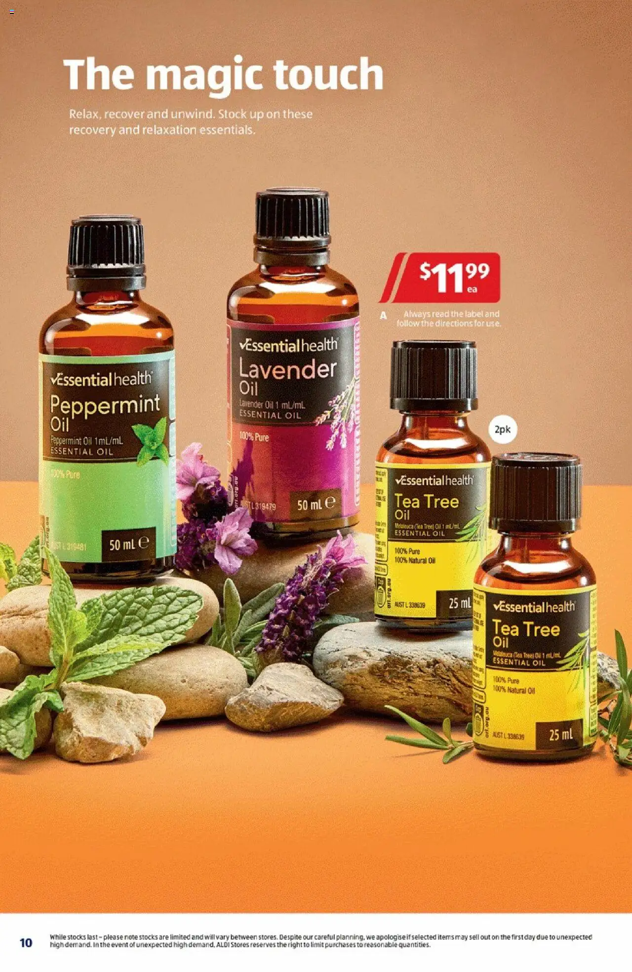 Aldi catalogue - valid from 10.09.2025 | Page: 10 | Products: Oil, Tea, Tea tree oil