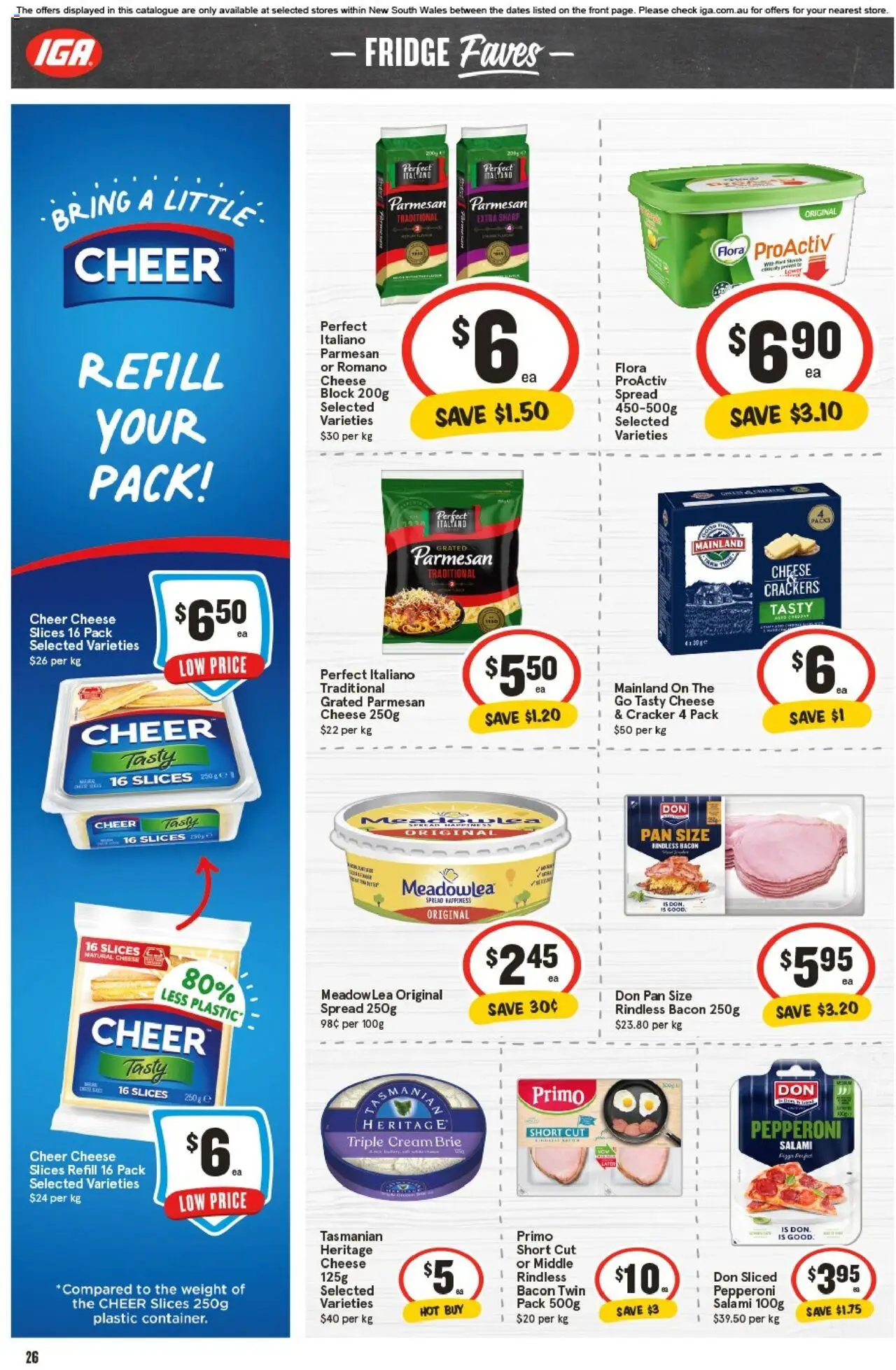 IGA catalogue - valid from 22.10.2025 | Page: 25 | Products: Crackers, Salami, Fridge, Weight
