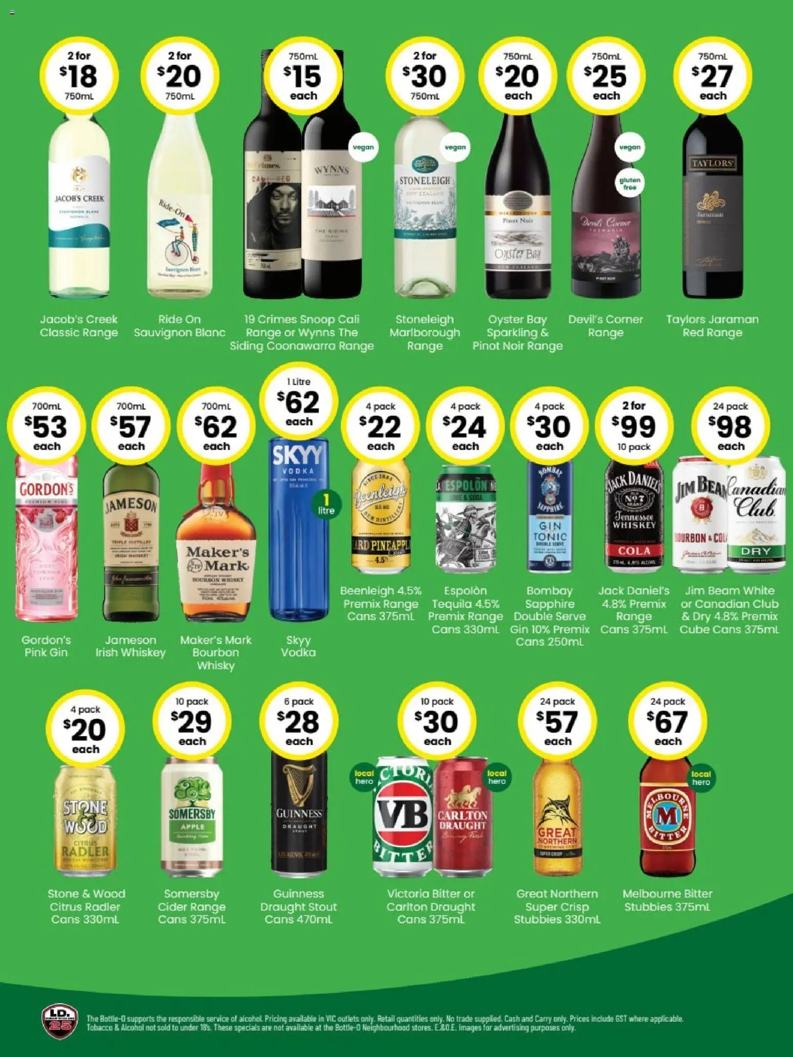 The Bottle-O catalogue - valid from 27.10.2025 | Page: 2 | Products: Bourbon, Gin, Vodka, Whiskey