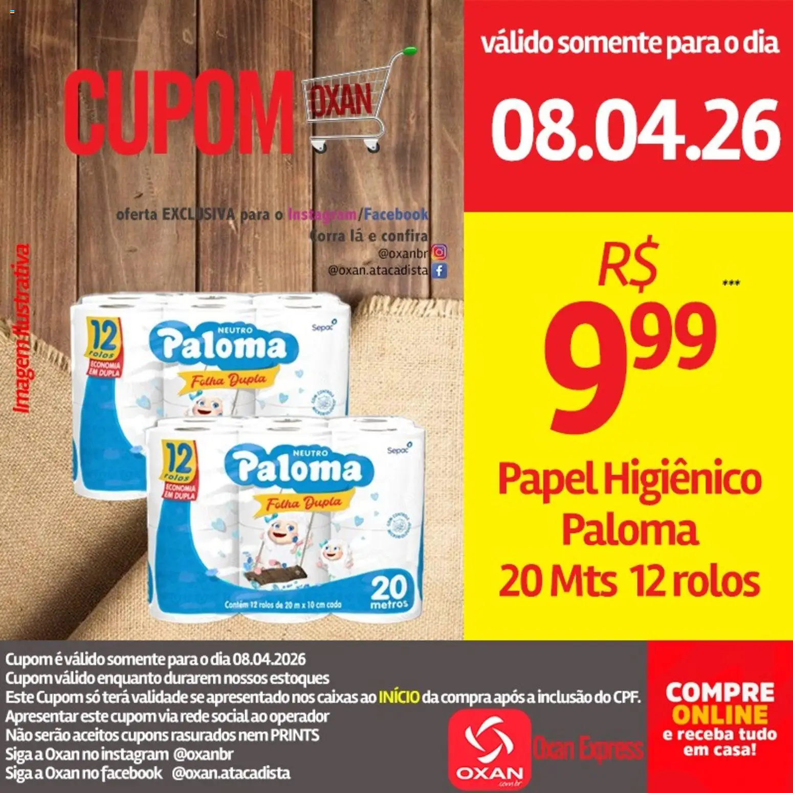 Oxan Atacadista Folheto - válido de 08.04.2026 | Página: 10 | Produtos: Papel higiênico