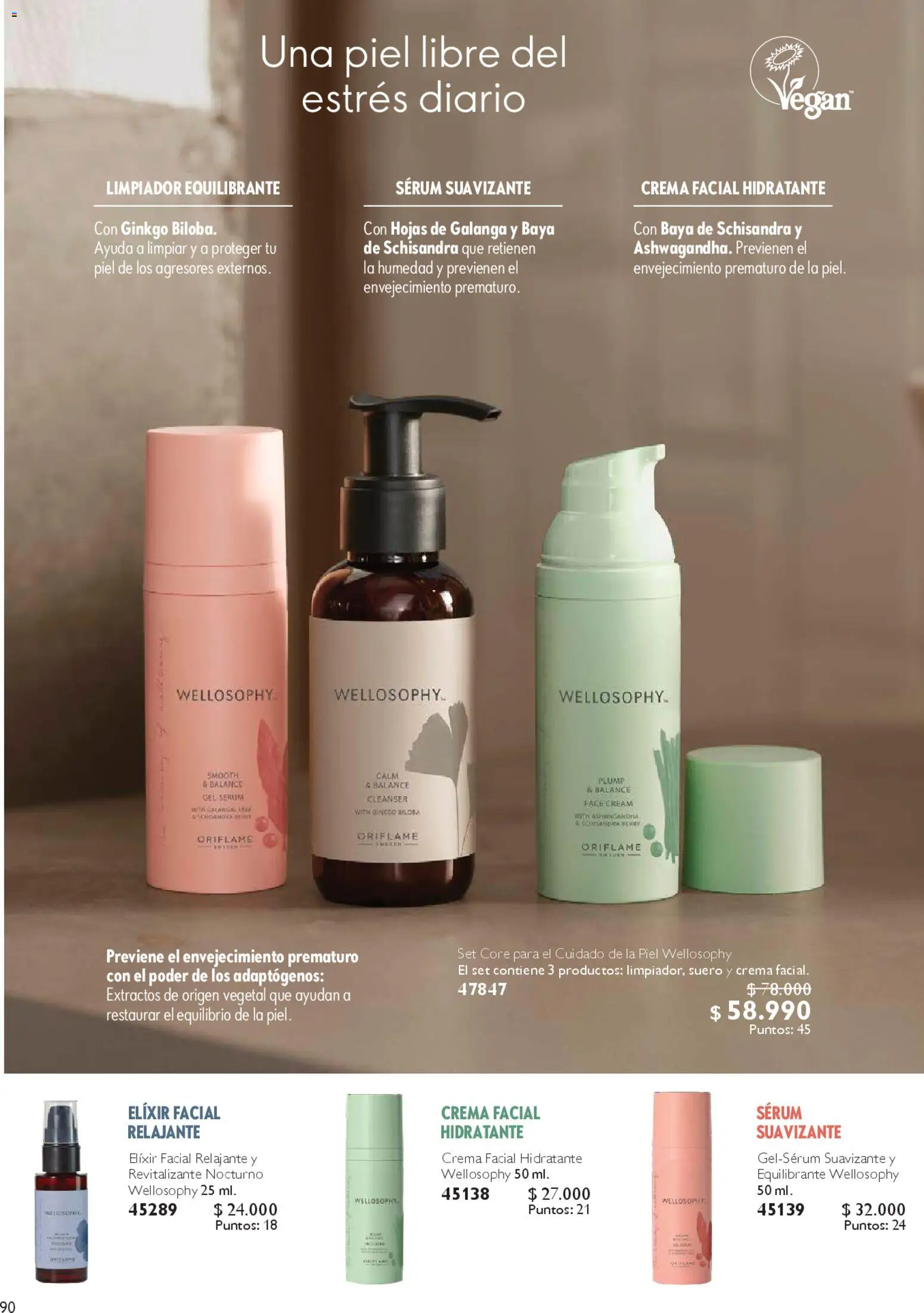 Oriflame ofertas  │ válido desde el 28.03.2026 | Página: 90 | Productos: Suavizante, Limpiador, Crema, Serum