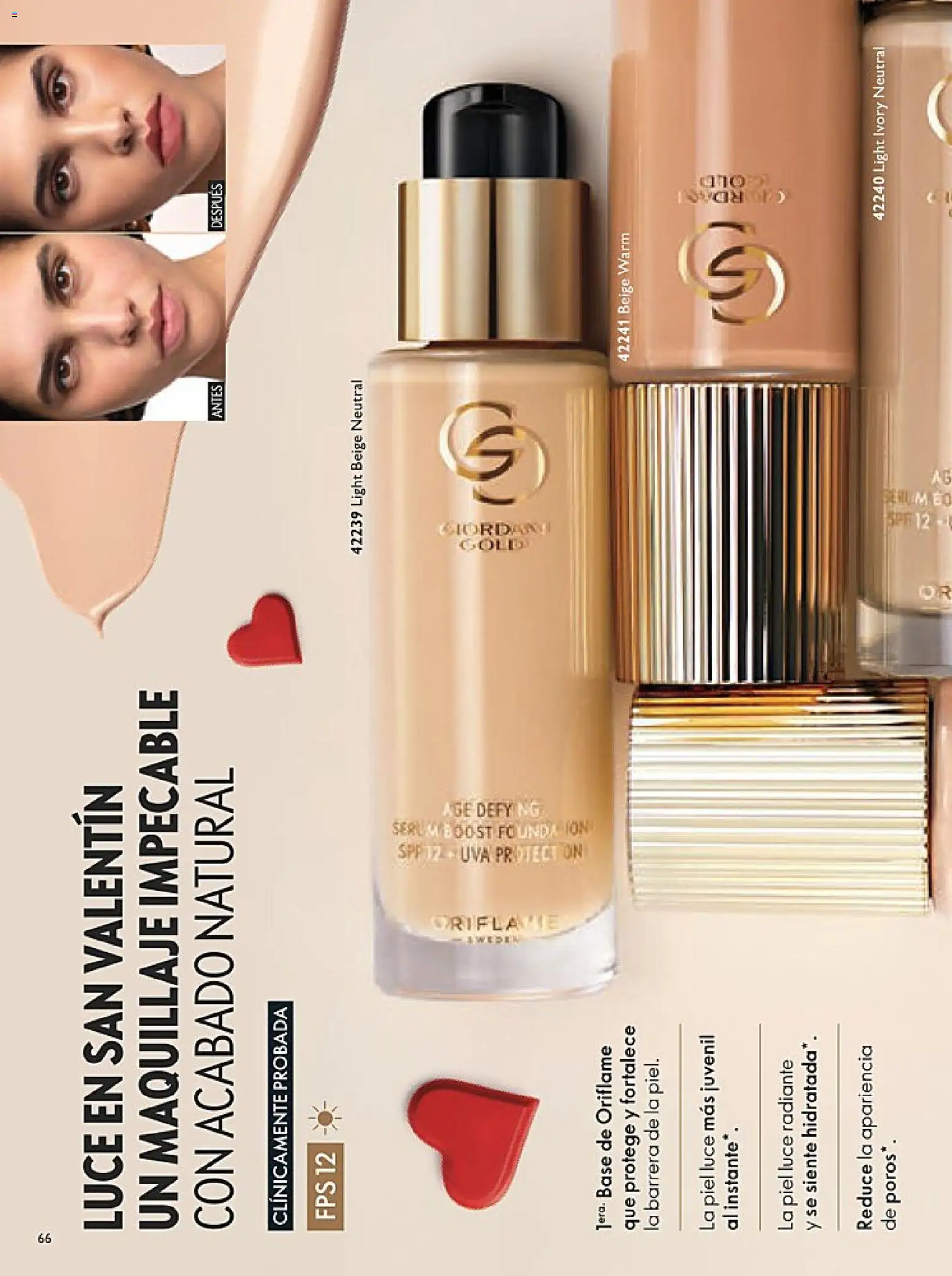 Nuevas ofertas de Oriflame válidas en toda la República Mexicana desde el 24.01.2026. ¡Encuentra las mejores ofertas en Oriflame campaña 2 2026! | Página: 66 | Productos: Uva, Radiante, Maquillaje
