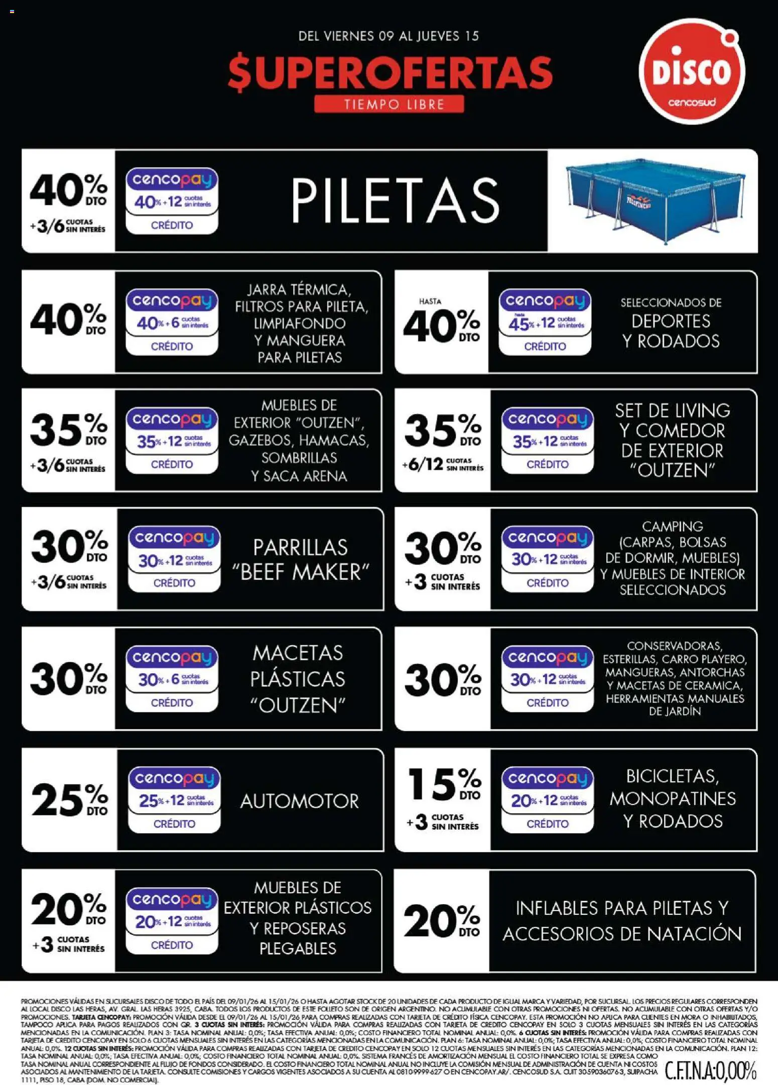 Disco - Ofertas | Electro, T. Libre y más │ válido desde el 09.01.2026 | Página: 4 | Productos: Disco, Jarra, Manguera