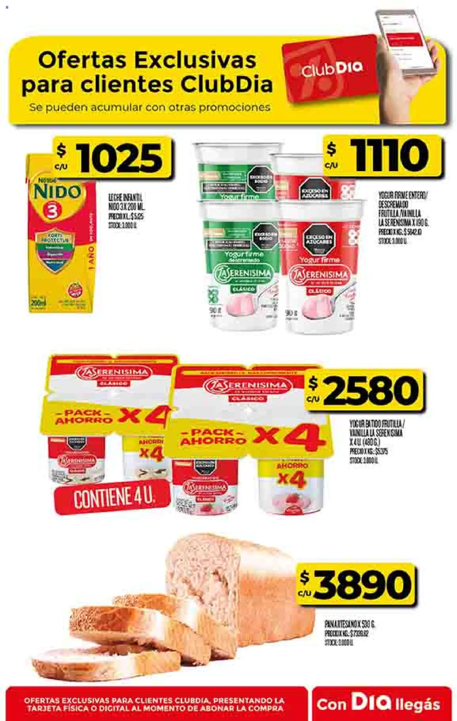 Supermercado DIA Ofertas │ válido desde el 21.01.2026 | Página: 42 | Productos: Leche, Yogur, Piña