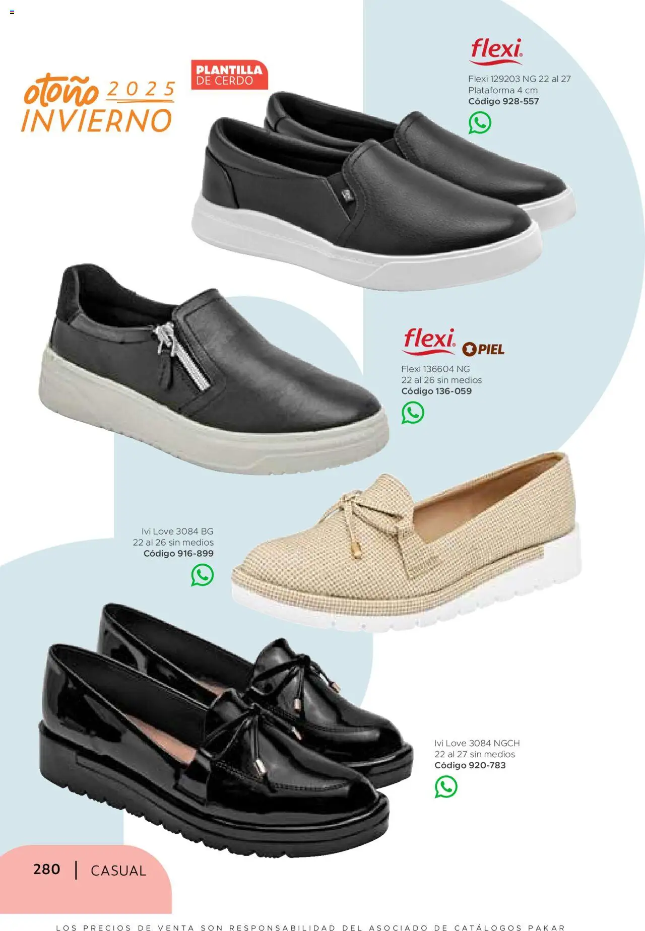 Nuevas ofertas de SC Pakar válidas en toda la República Mexicana desde el 24.07.2025. ¡Encuentra las mejores ofertas en SC Pakar - Catálogo Casual otoño / invierno! | Página: 280 | Productos: Cerdo