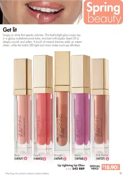 Preview of Nutrimetics Catalogue Step into Spring - valid from 26.09.2025 | Page: 11 | Products: Mirror, Light, Oil, Peach