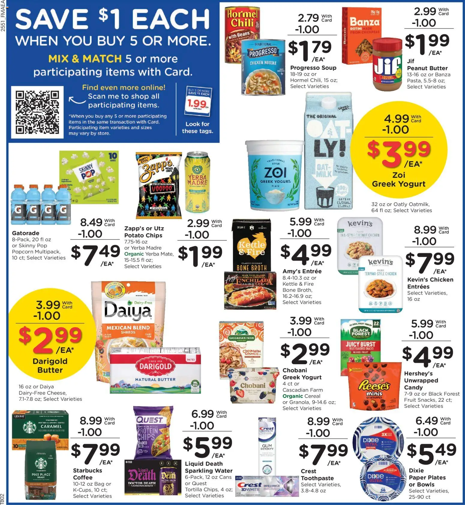 Fred Meyer Weekly Ad - valid from 21.01.2026 | Page: 5 | Products: Milk, Butter, Coffee, Toothpaste