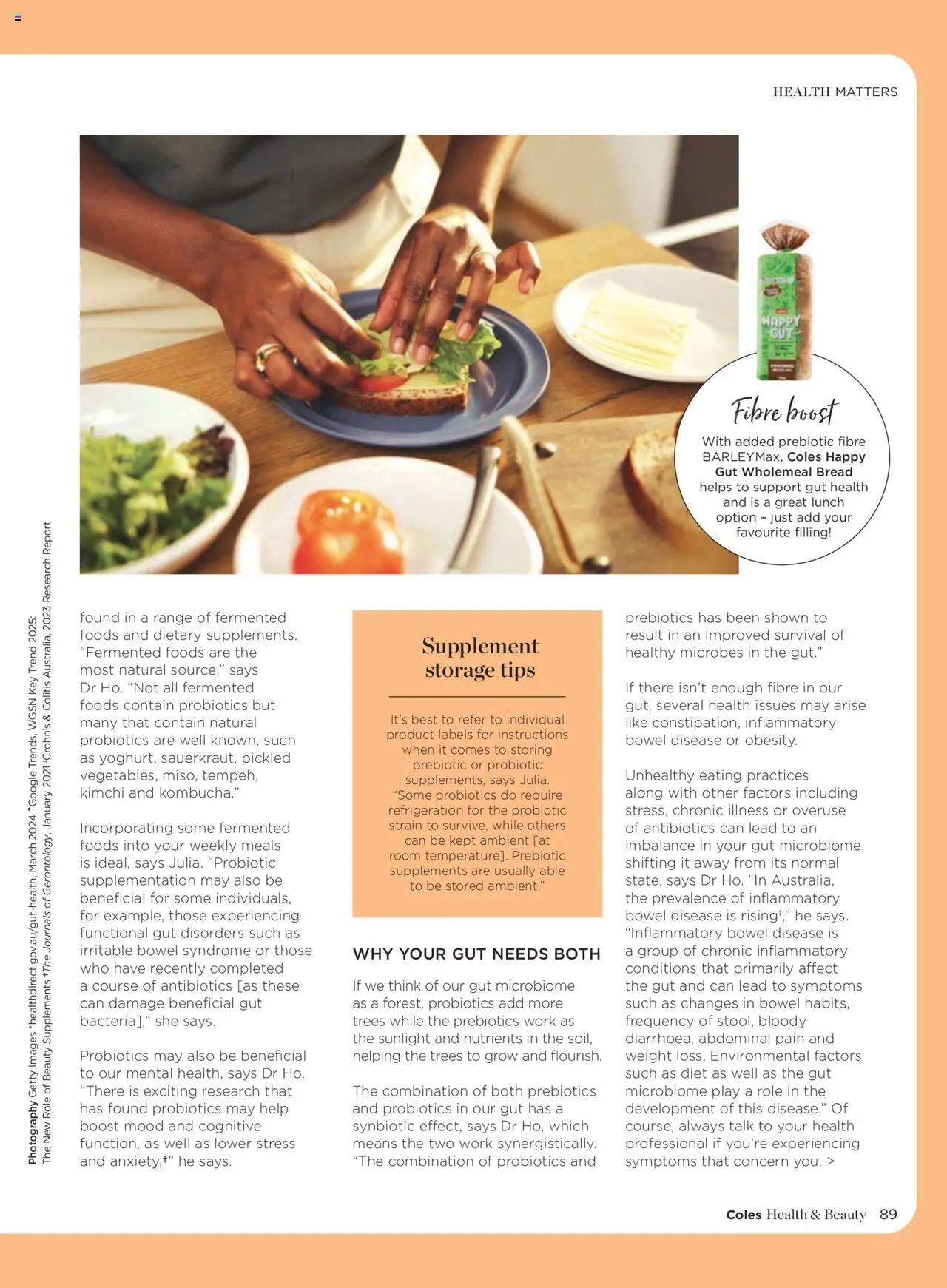 Coles catalogue - valid from 07.04.2025 | Page: 89 | Products: Bread, Nutrients, Weight