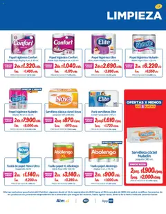 Alvi catálogo válido desde el 01.10.2025 | Página: 17 | Productos: Toalla, Papel higiénico, Servilletas