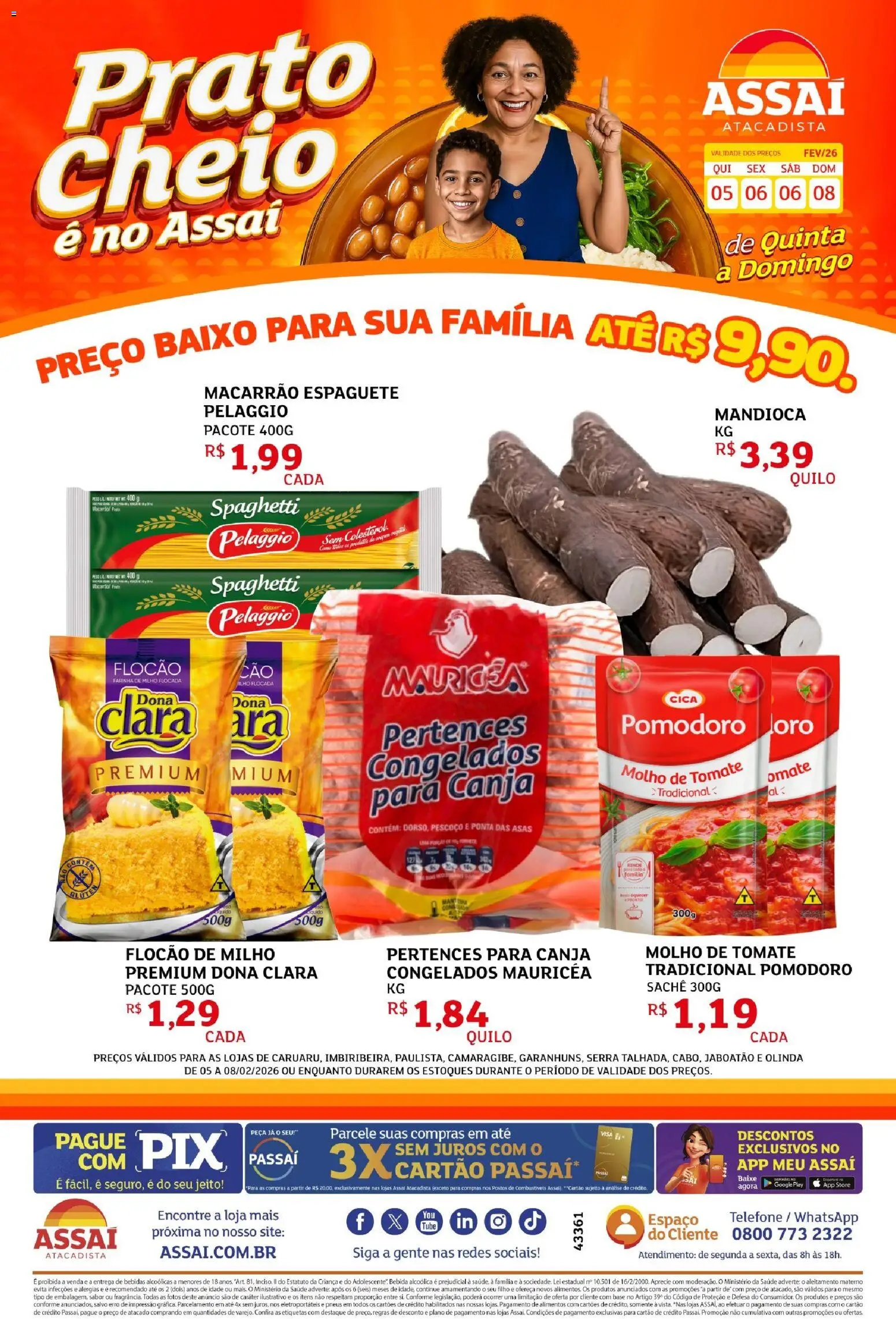 Assaí Atacadista Folheto - válido de 05.02.2026 | Página: 1