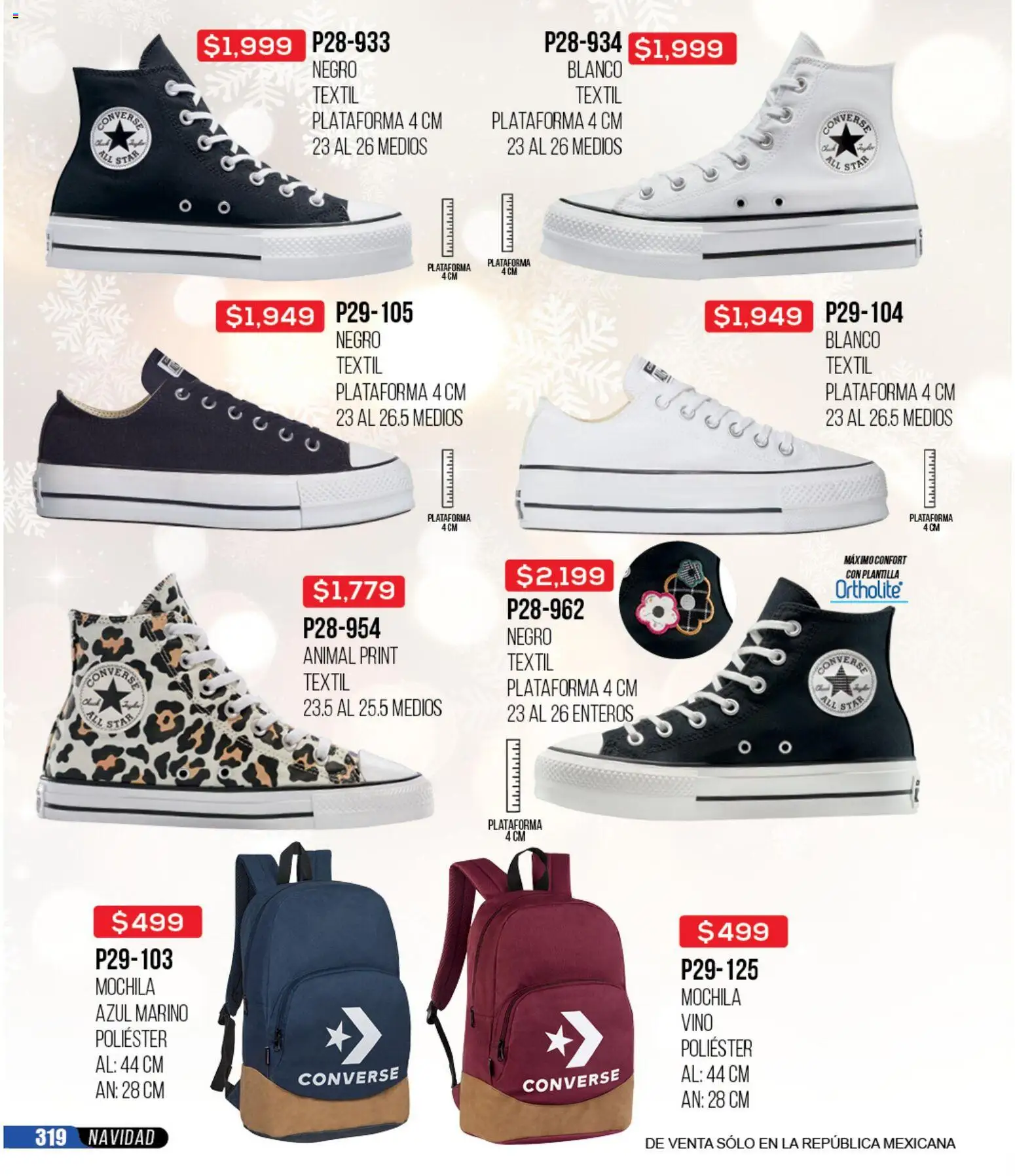 Nuevas ofertas de Cklass válidas en toda la República Mexicana desde el 30.11.2025. ¡Encuentra las mejores ofertas en Cklass catálogo Rebajas Navideñas Calzado! | Página: 320 | Productos: Mochila, Vino