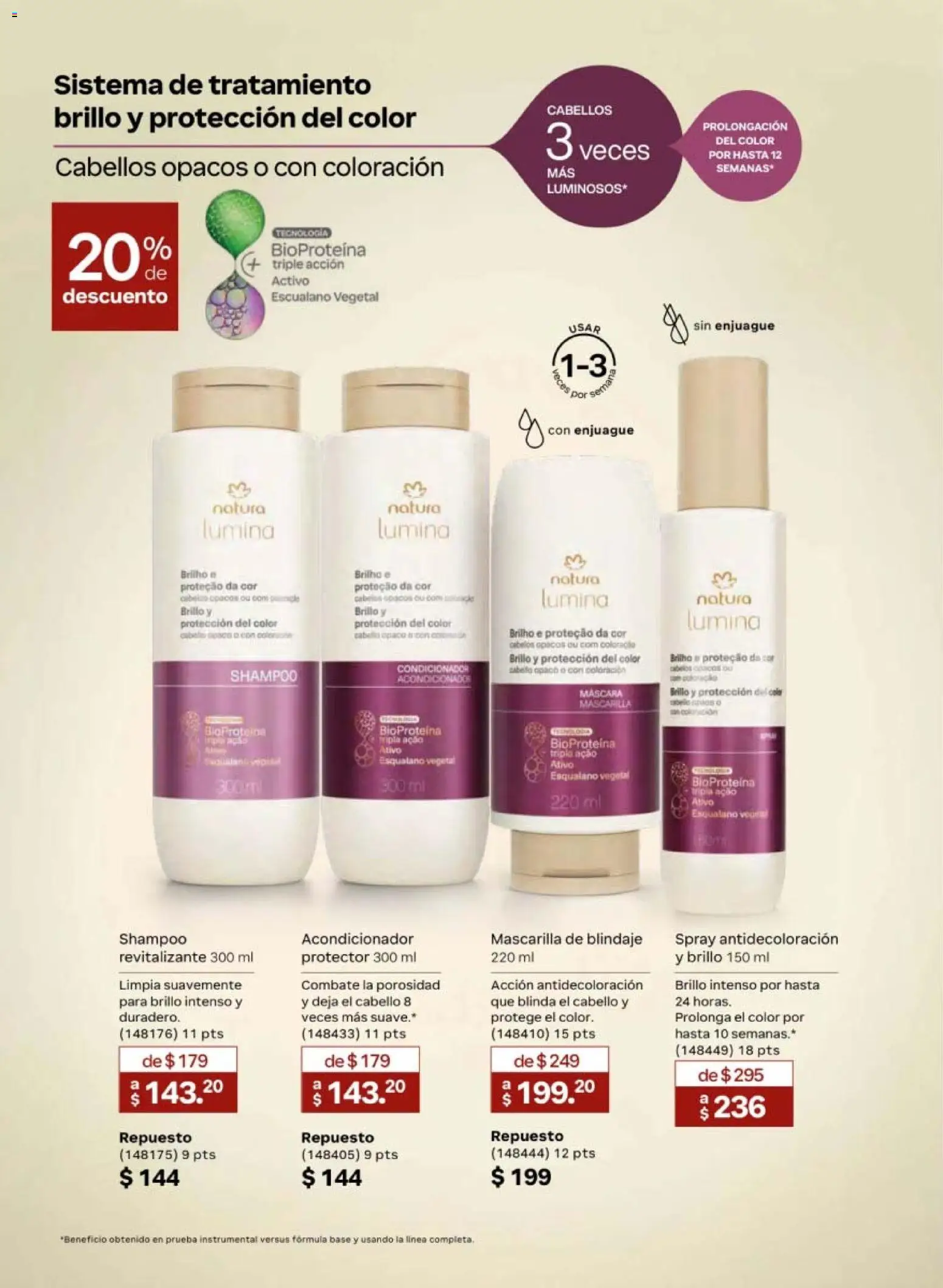 Nuevas ofertas de Natura válidas en toda la República Mexicana desde el 08.05.2026. ¡Encuentra las mejores ofertas en Natura campaña 8 2026! | Página: 134 | Productos: Máscara, Brillo, Mascarilla, Acondicionador