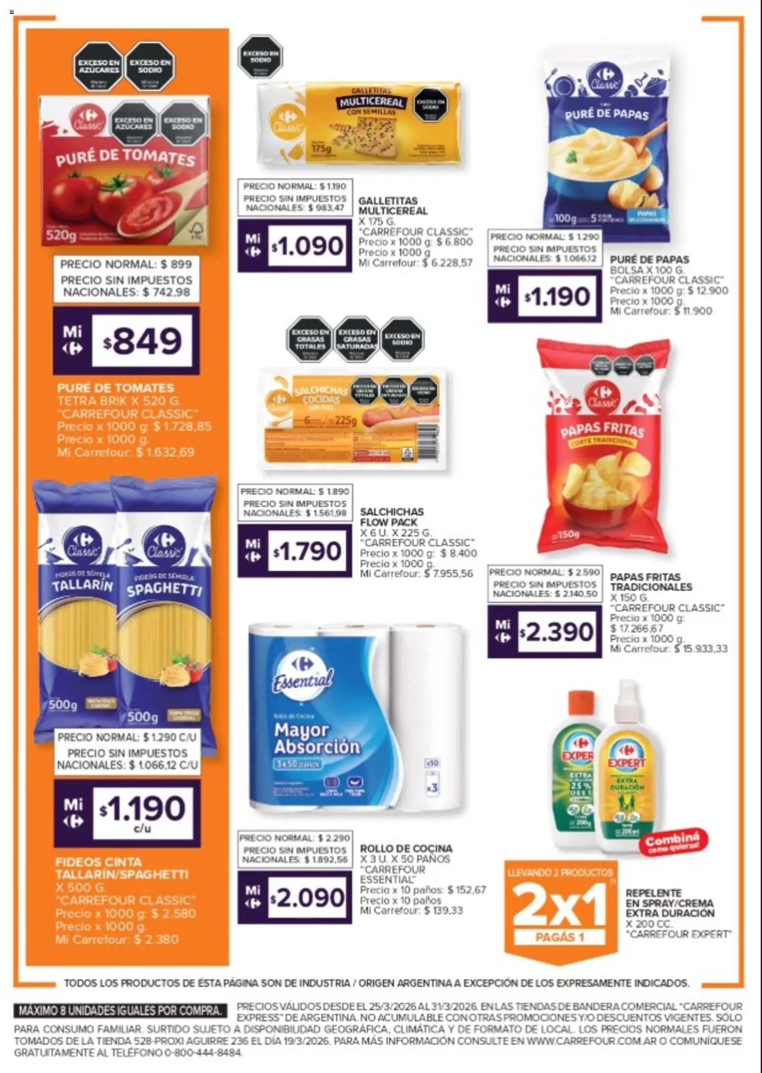 Carrefour Express - Ofertas │ válido desde el 26.03.2026 | Página: 3 | Productos: Repelente, Cinta, Cocina, Tomates