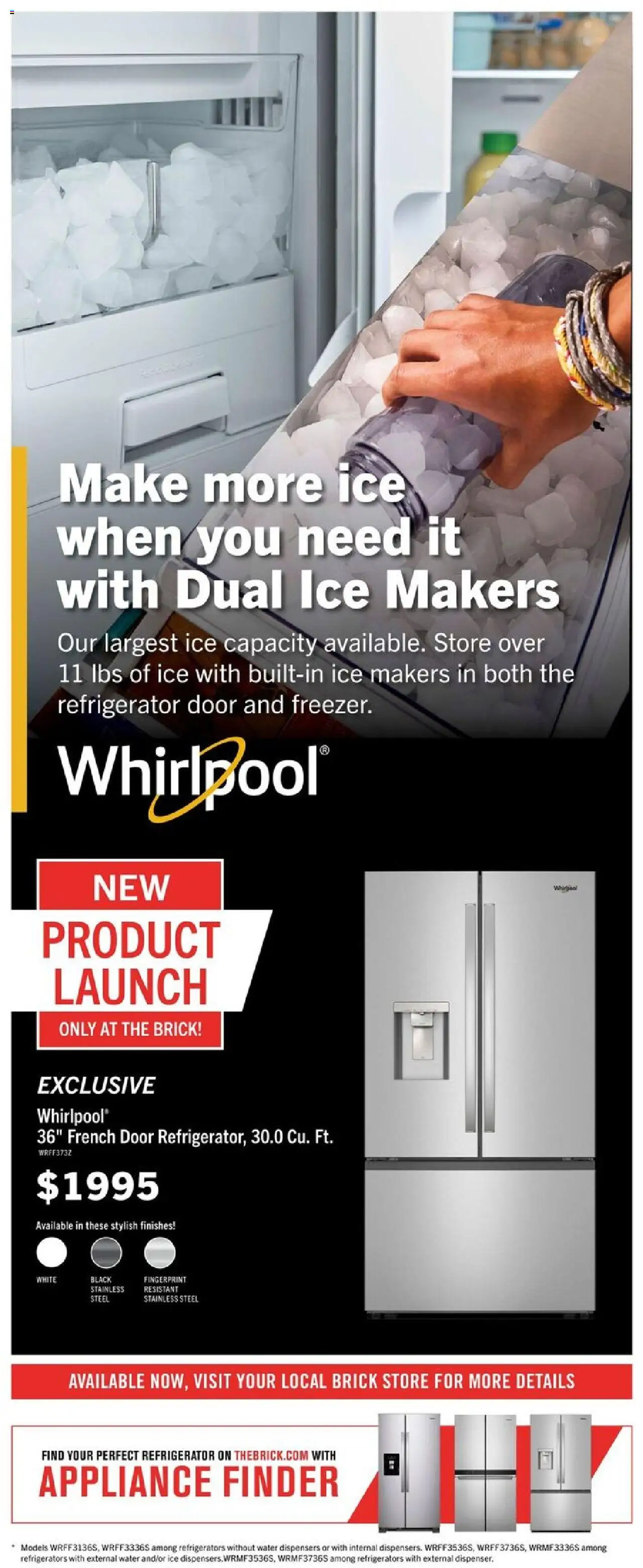 The Brick flyer valid from 07.10.2025 | Page: 16 | Products: Refrigerator
