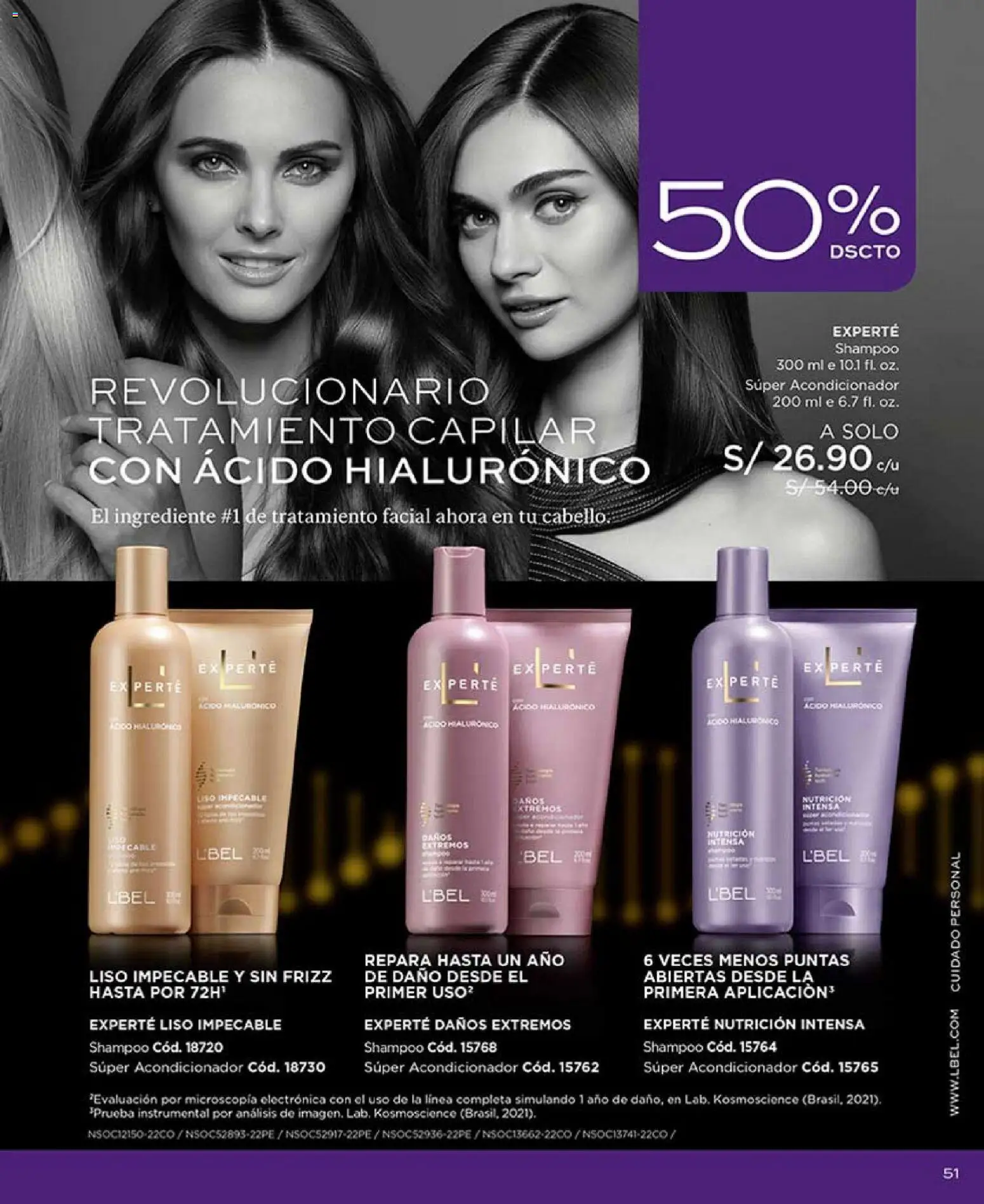 Catálogo L'Bel válido desde 18.12.2025 | Página: 51 | Productos: Shampoo, Acondicionador