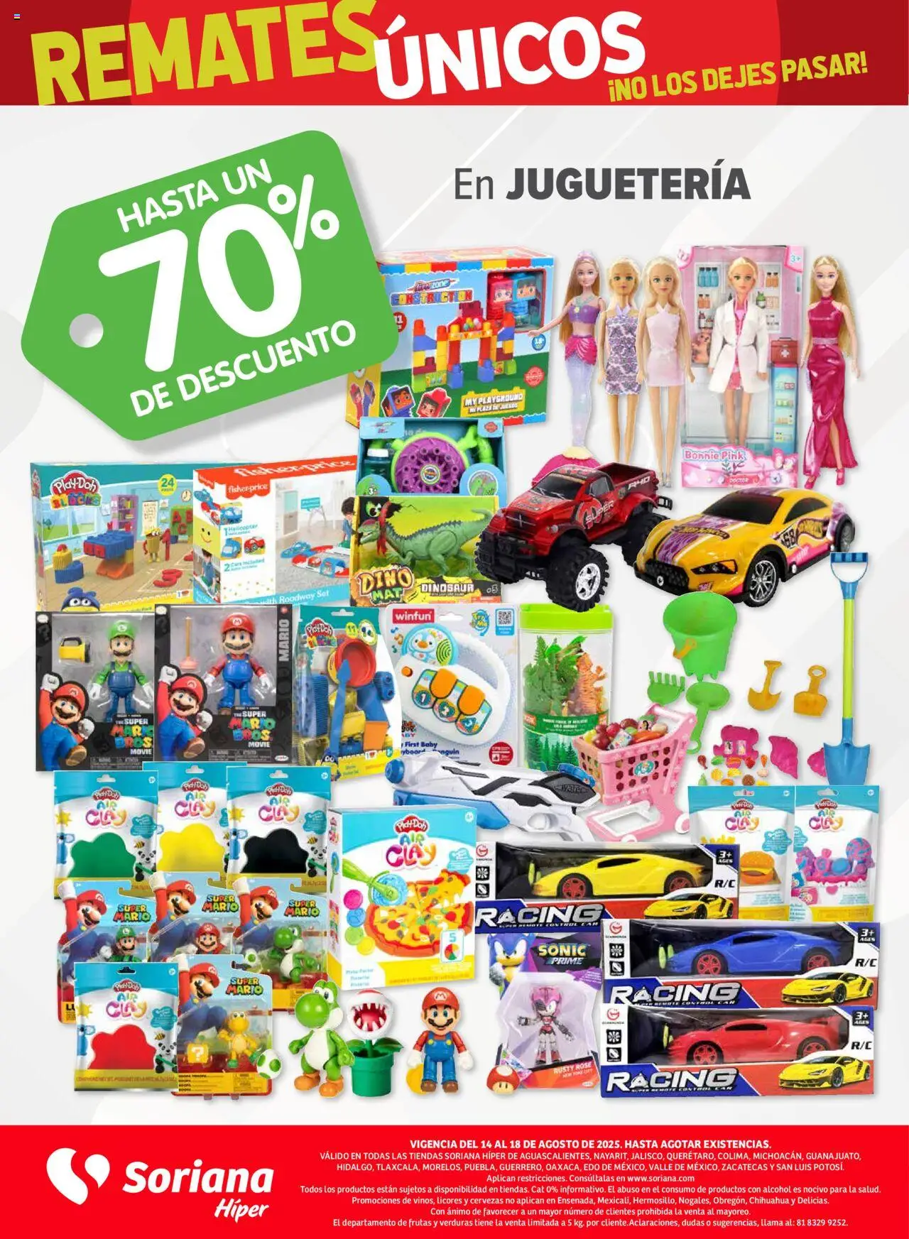 Nuevas ofertas de Soriana válidas en toda la República Mexicana desde el 14.08.2025. ¡Encuentra las mejores ofertas en Soriana folleto! | Página: 13