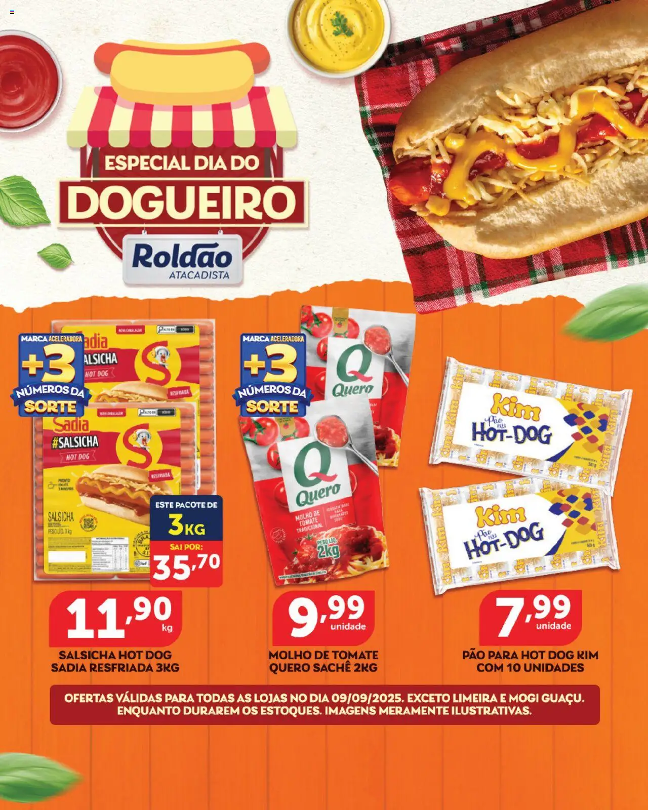 Roldão Folheto - válido de 09.09.2025 | Página: 1 | Produtos: Molho de tomate, Salsicha, Pão