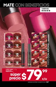 Vista previa de Fuller campaña 23 2026, nuevo folleto de la tienda, válido en México a partir del 18.02.2026 | Página: 107 | Productos: Chocolate, Mate, Lápiz labial
