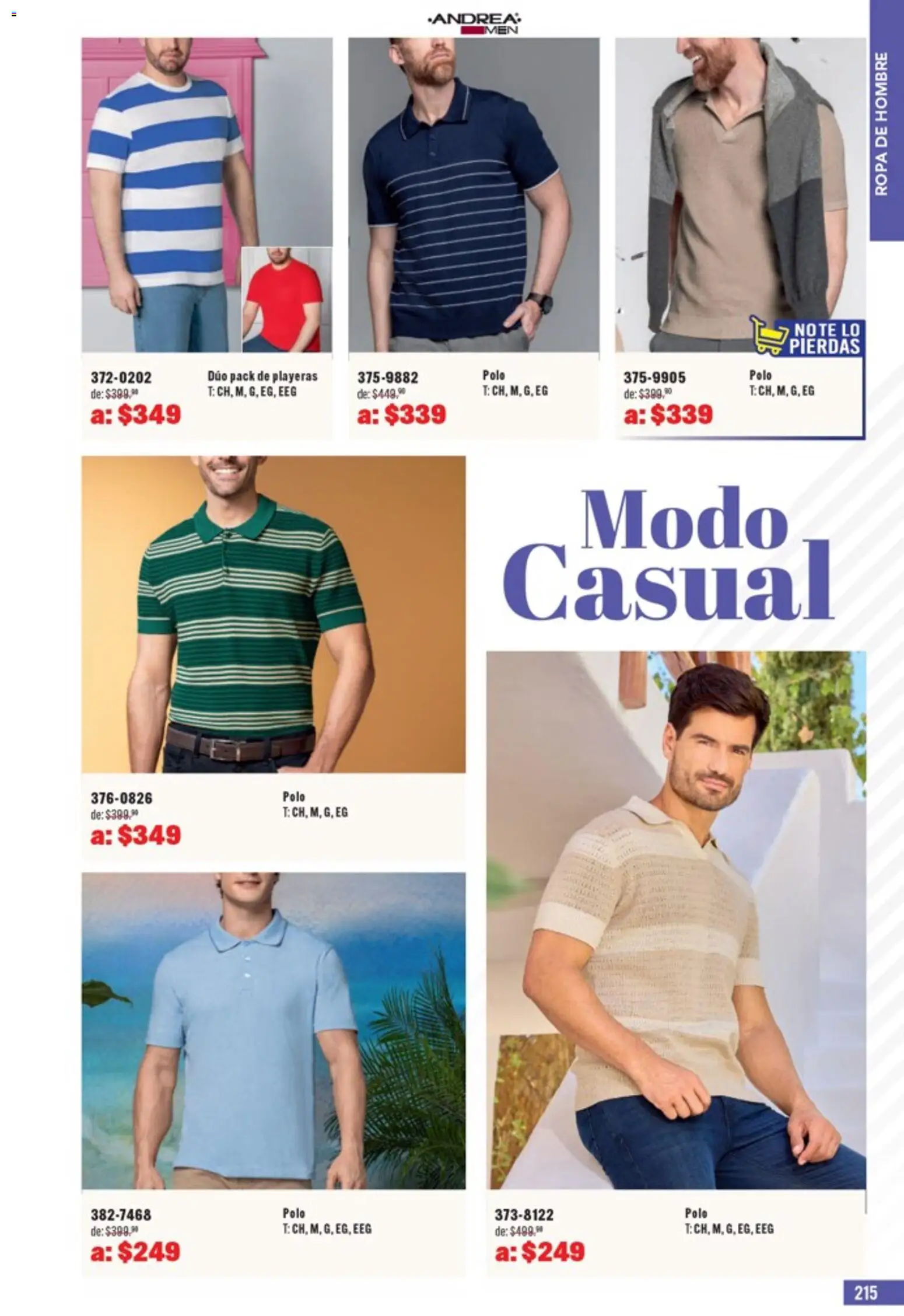 Nuevas ofertas de Andrea válidas en toda la República Mexicana desde el 05.04.2026. ¡Encuentra las mejores ofertas en Andrea catálogo Outlet! | Página: 215 | Productos: Ropa