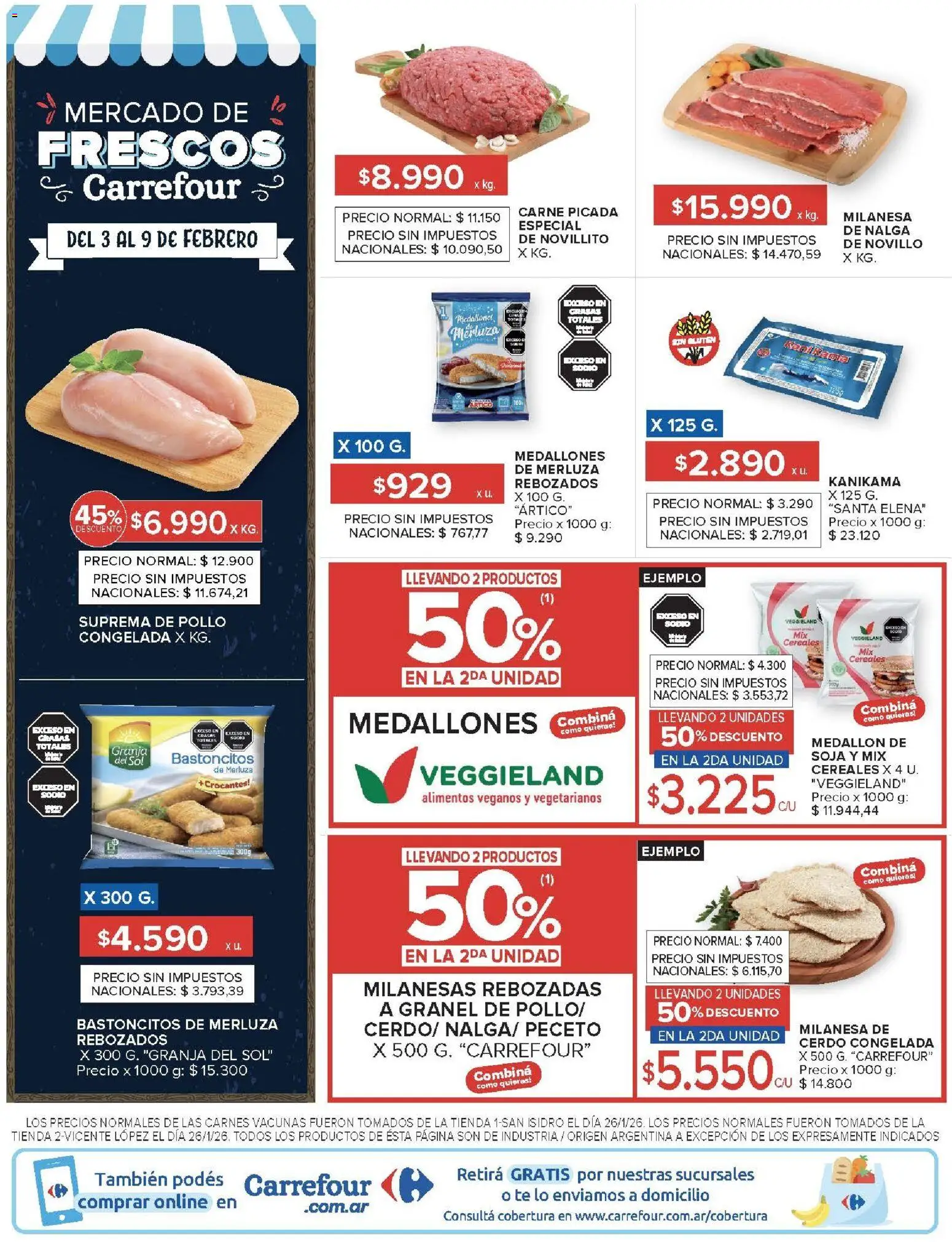 Carrefour ofertas │ válido desde el 03.02.2026 | Página: 17 | Productos: Pollo, Milanesa, Té, Cereales
