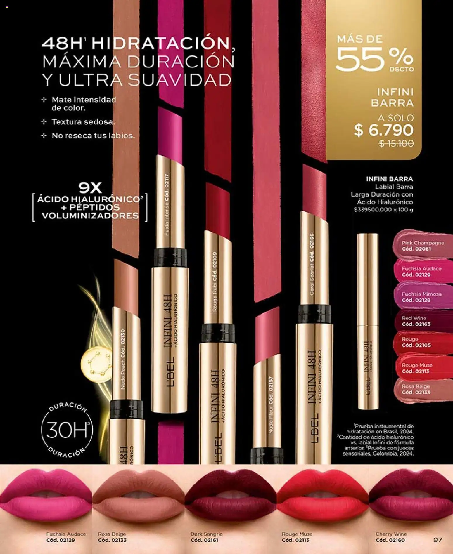 Catálogo L'Bel Campaña 7 │ válido desde el 18.04.2026 | Página: 97 | Productos: Mate, Labial