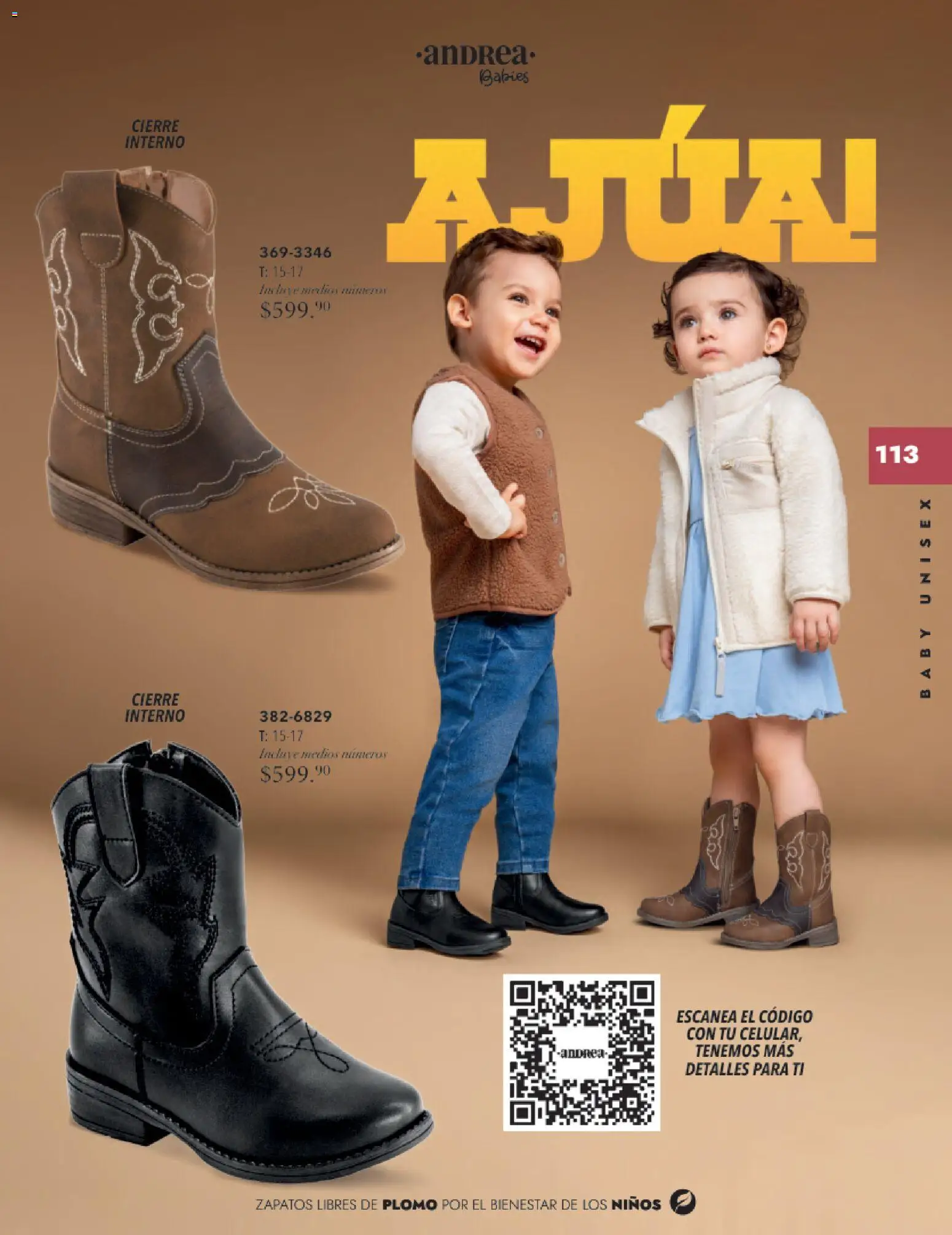 Nuevas ofertas de Andrea válidas en toda la República Mexicana desde el 26.11.2025. ¡Encuentra las mejores ofertas en Andrea catálogo Infantil Baby otoño 2025! | Página: 25 | Productos: Zapatos