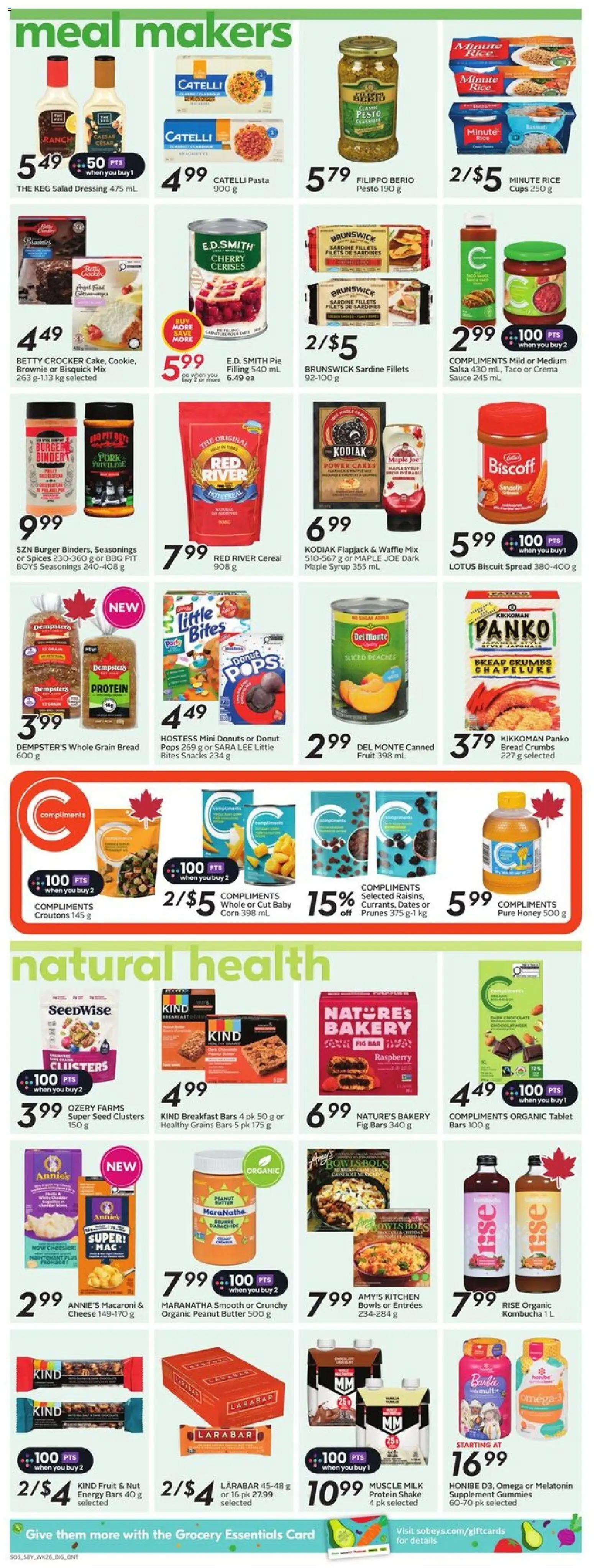 Sobeys flyer valid from 23.10.2025 | Page: 11 | Products: Rice, Bakery, Bread, Pork