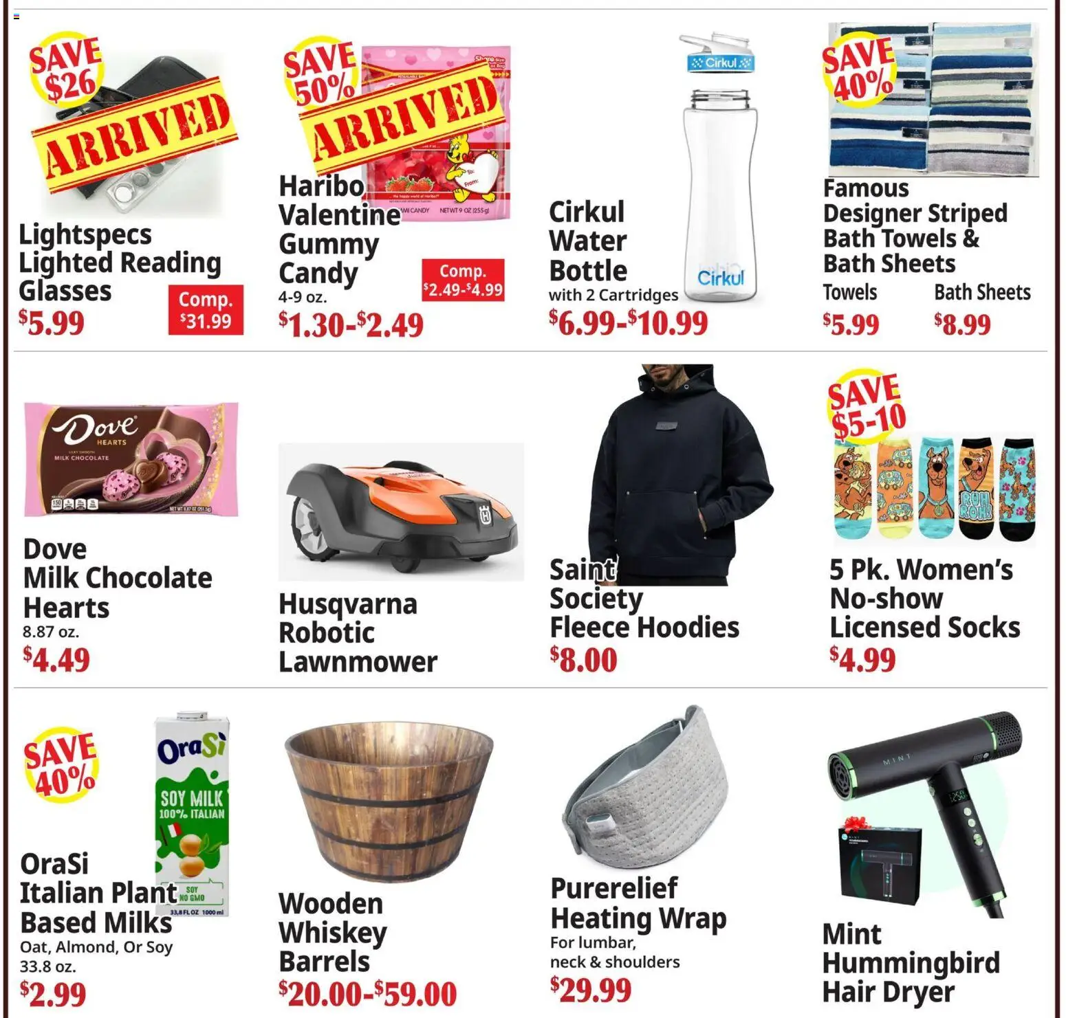 Ocean State Job Lot Attractions - valid from 22.01.2026 | Page: 3 | Products: Bath, Milk, Glasses, Dryer